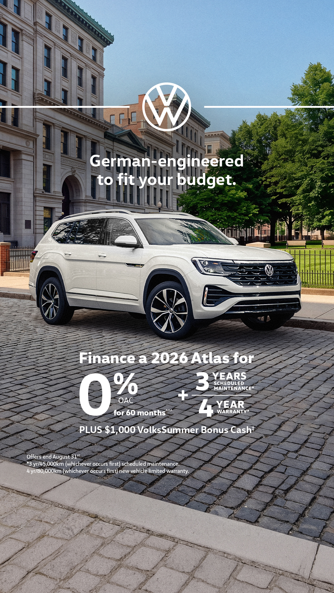 Volkswagen Facebook ad from Aug 10, 2026