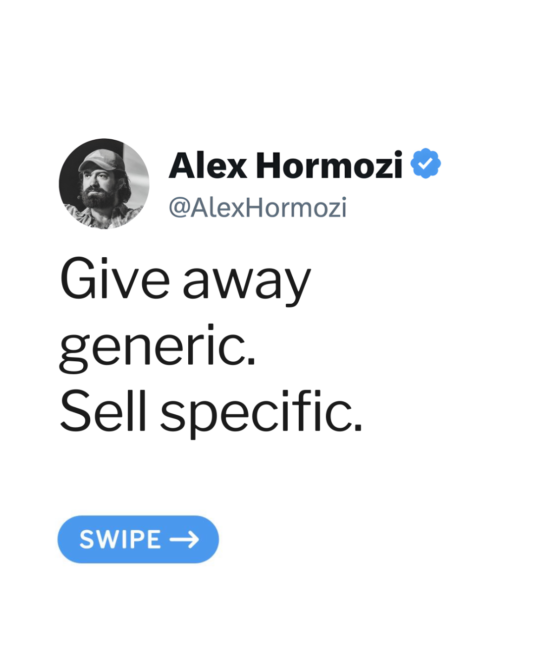 Alex Hormozi Facebook ad