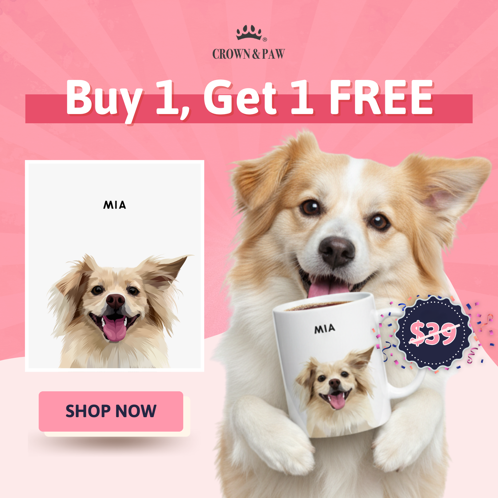 Crown & Paw Facebook ad