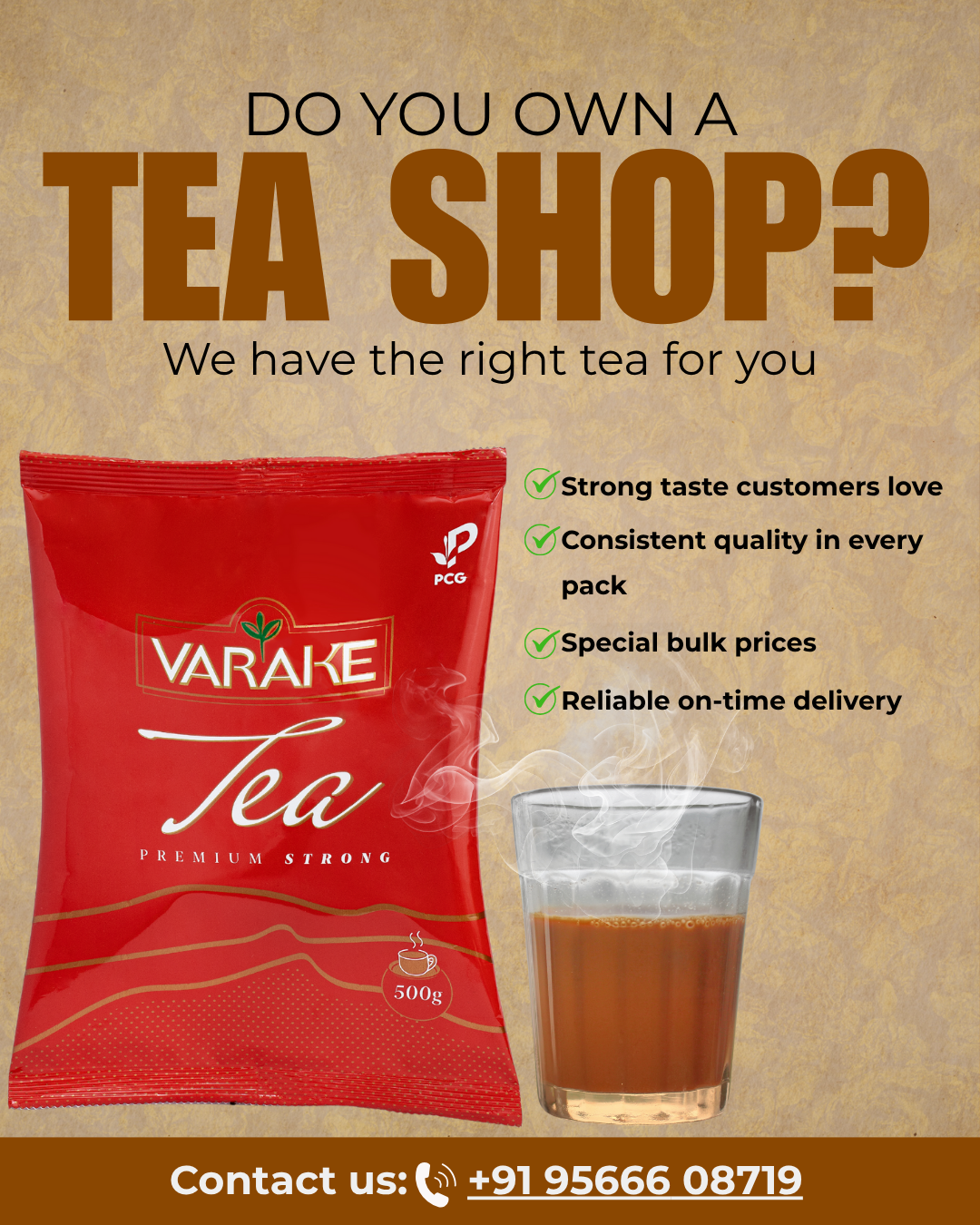 Pembroke Tea Facebook ad: Chat with us