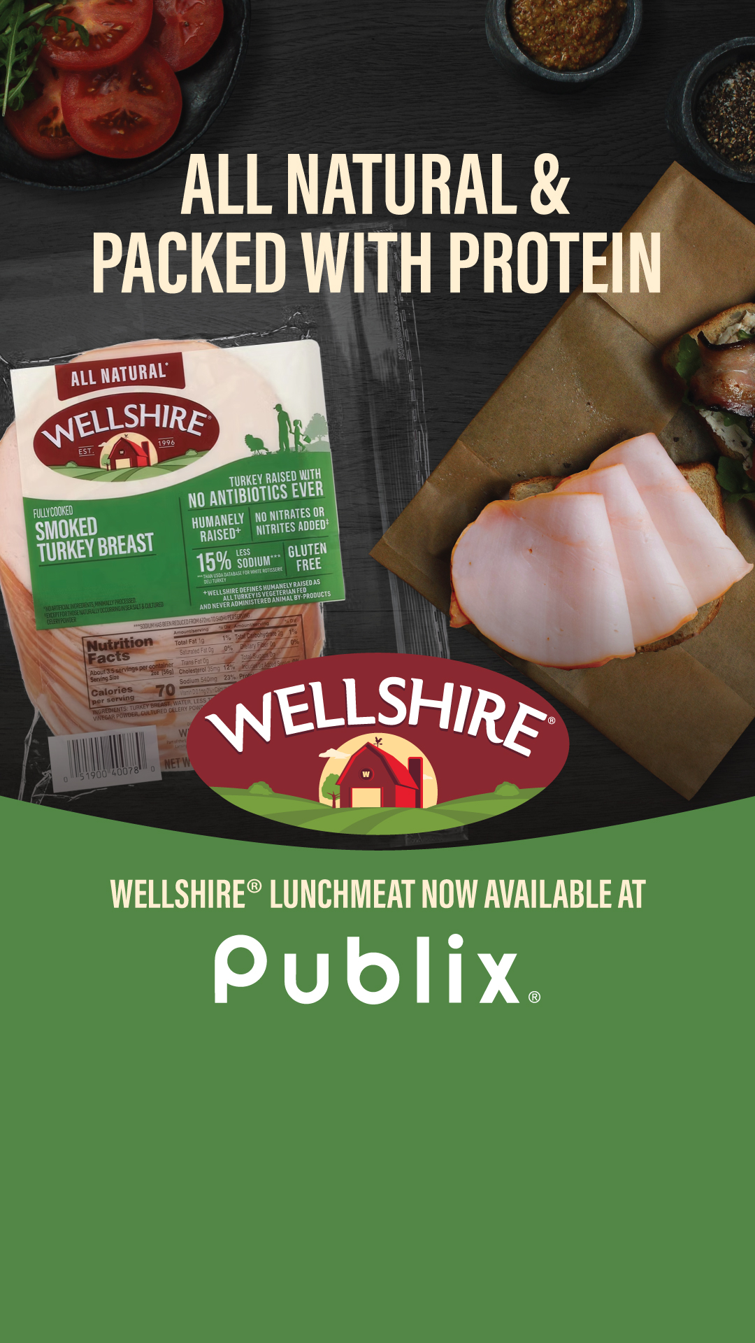 Wellshire Farms Facebook ad from Aug 14, 2026