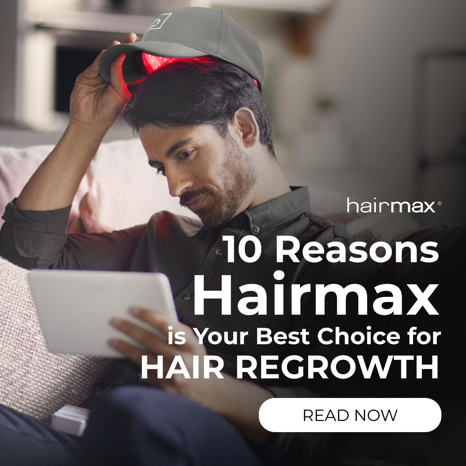 Hairmax Facebook ad