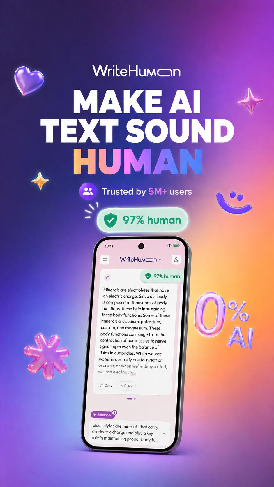WriteHuman Facebook ad from May 5, 2026