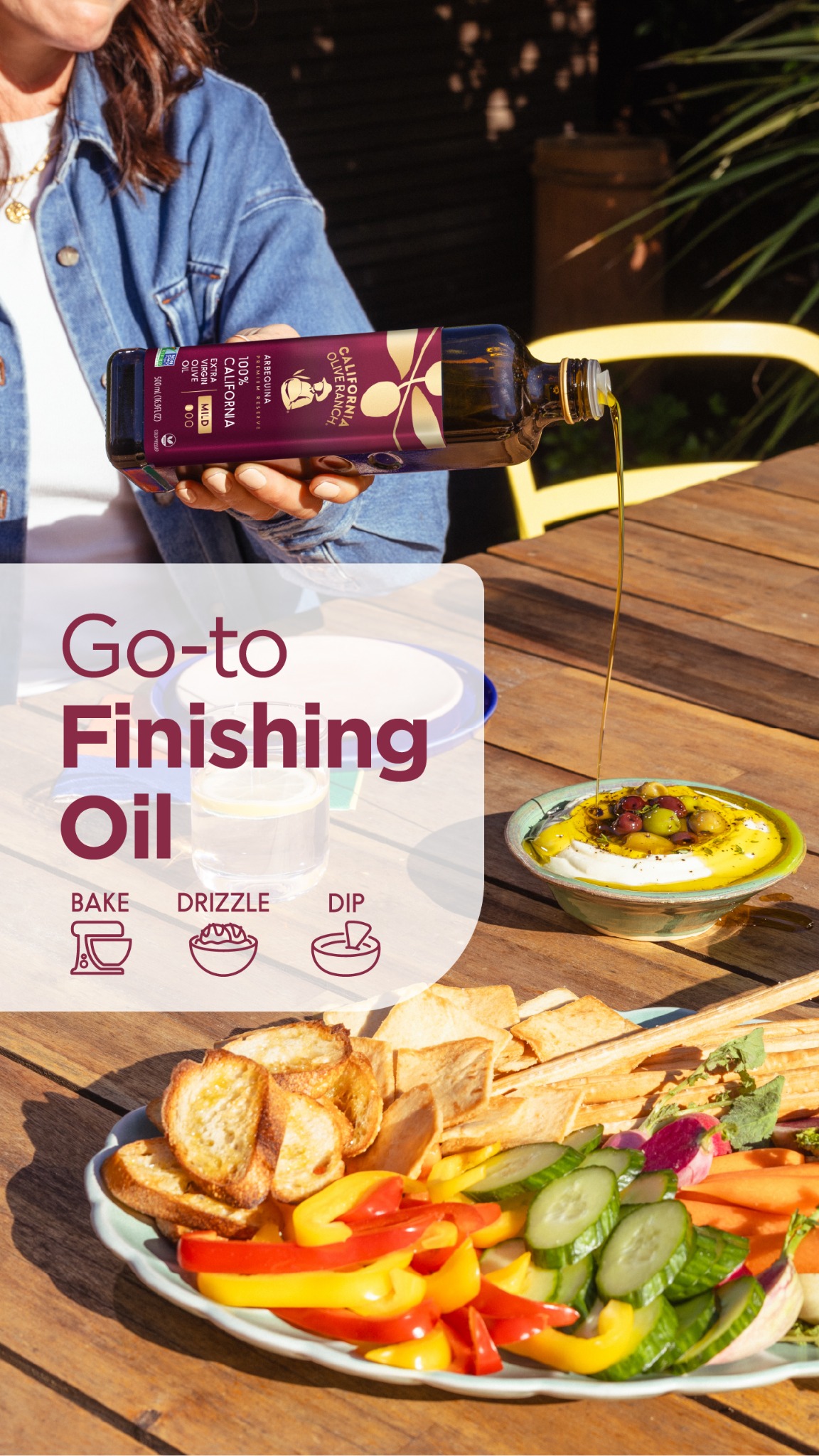 California Olive Ranch Facebook ad: Fresh, Fruity Arbequina EVOO
