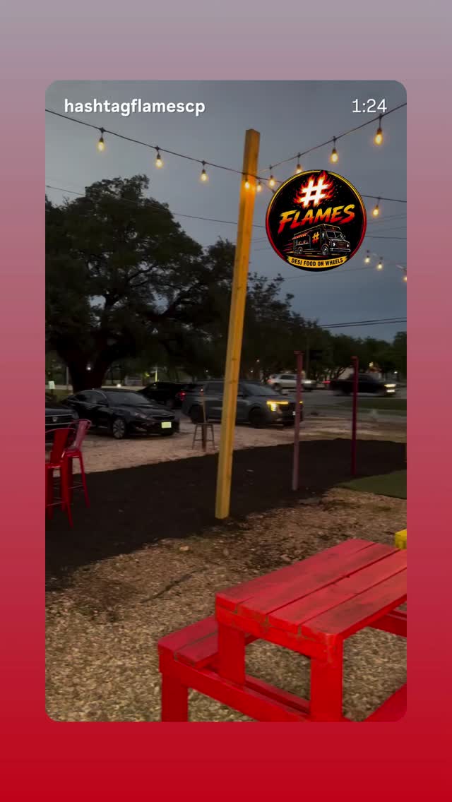 Hashtag Flames Facebook ad: Hashtag Flames, best desi spot in Cedar Park, TX