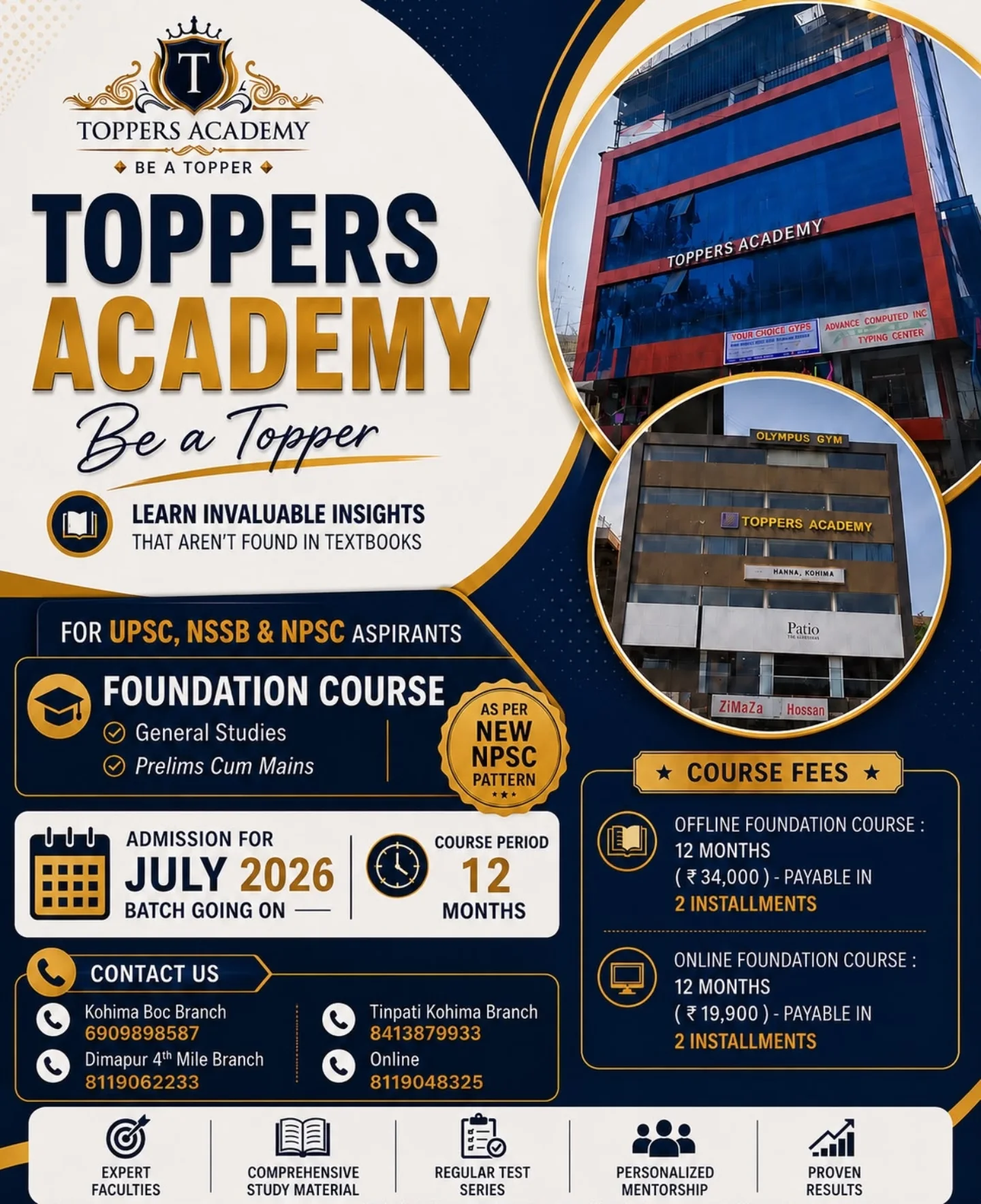 toppers_academy_nagaland Facebook ad: Admission going on for NPSC + NSSB +…