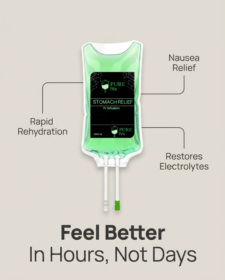 Pure Iv's Facebook ad: Recovery Without The Waiting Room