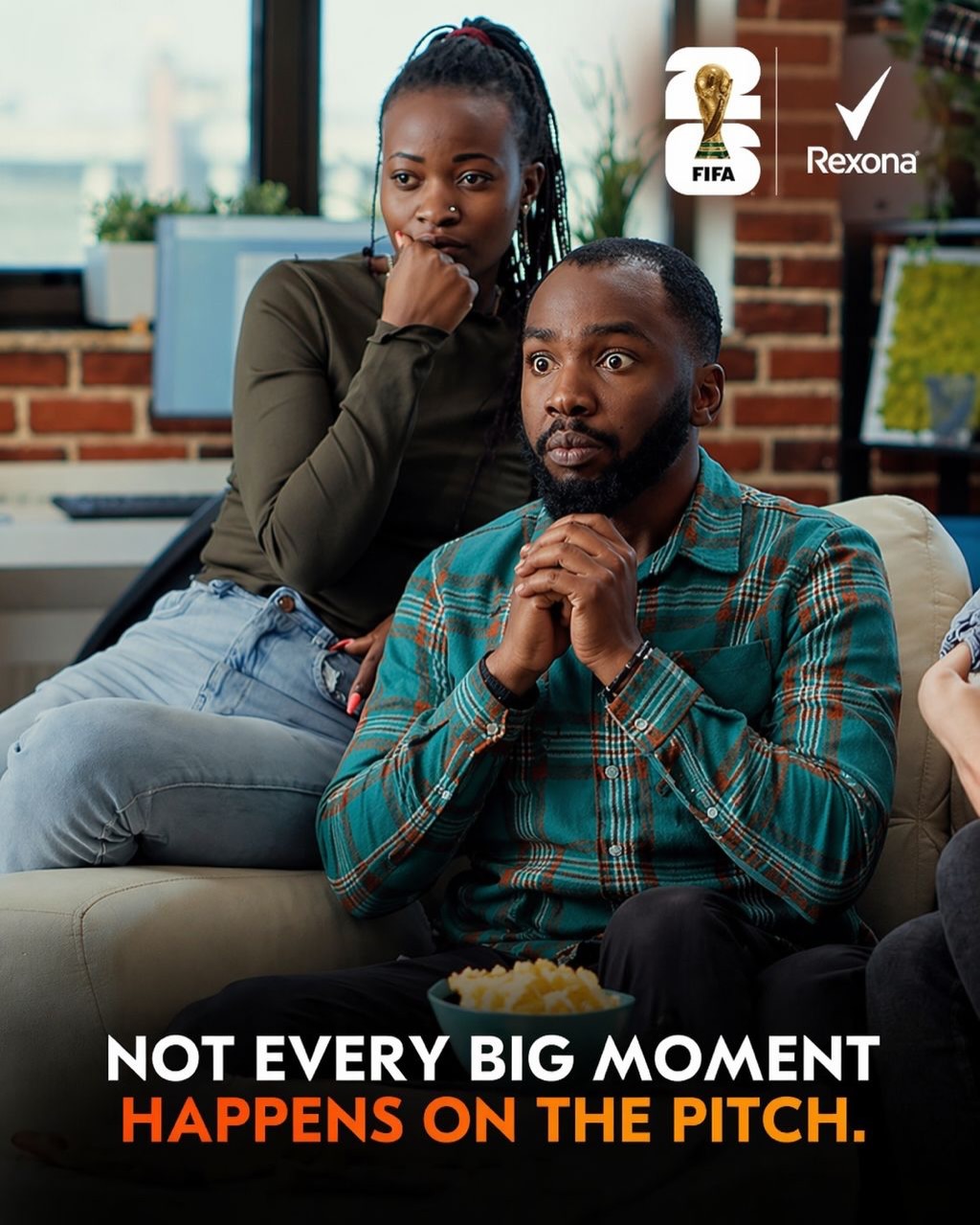 Rexona Facebook ad: Not every big moment happens on the pitch.