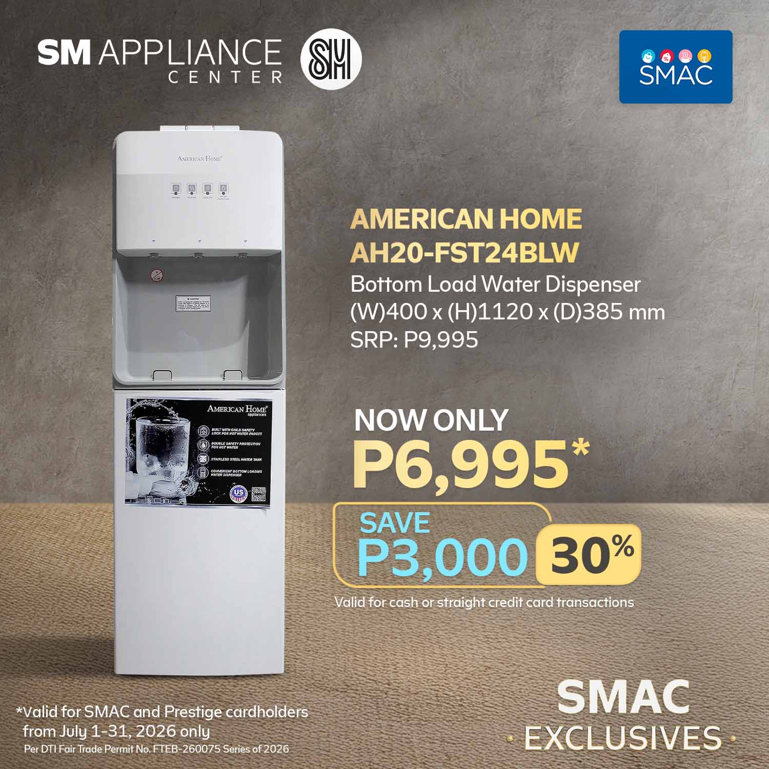 SM Appliance Center Facebook ad
