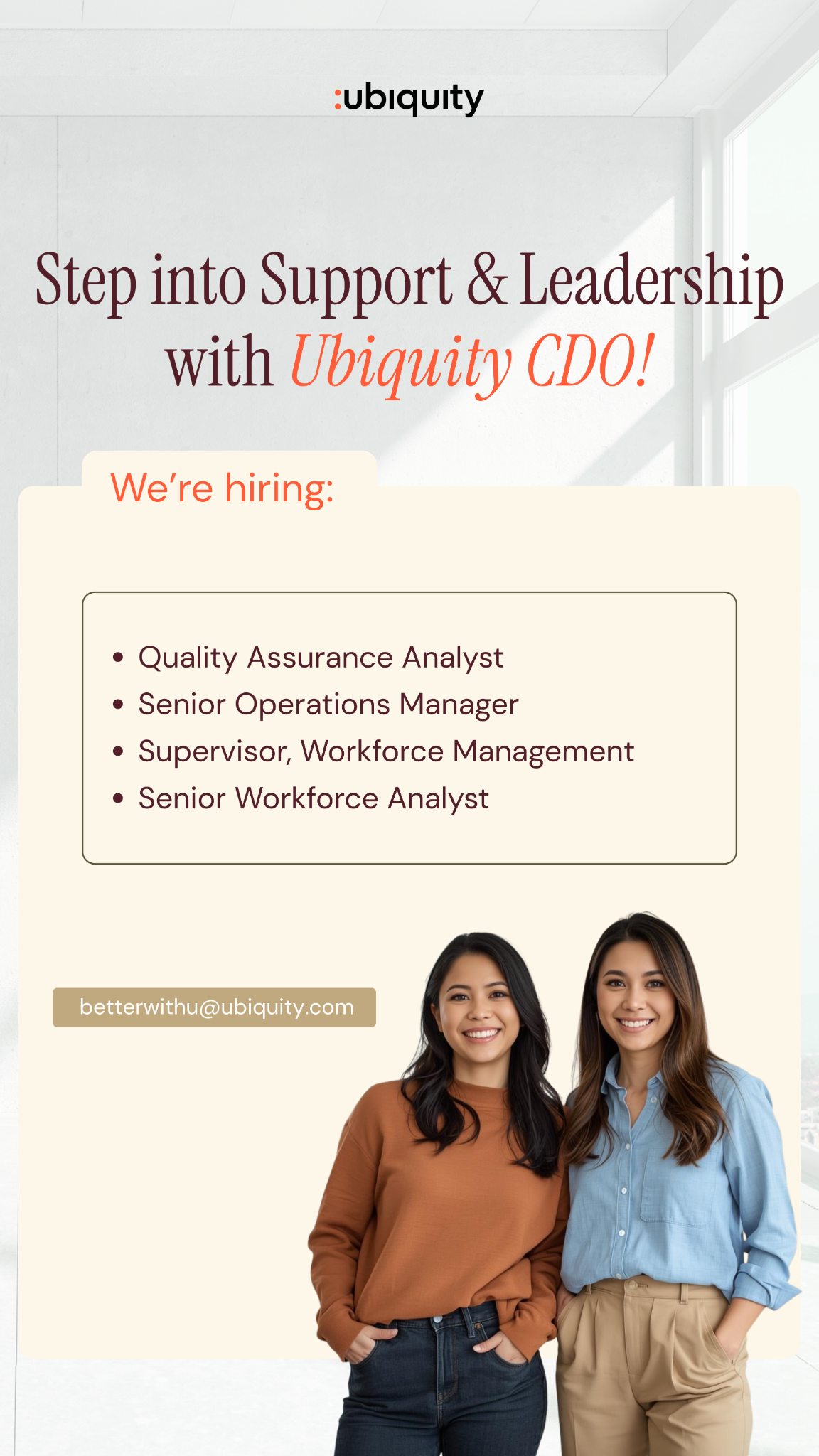 Ubiquity Careers Philippines Facebook ad