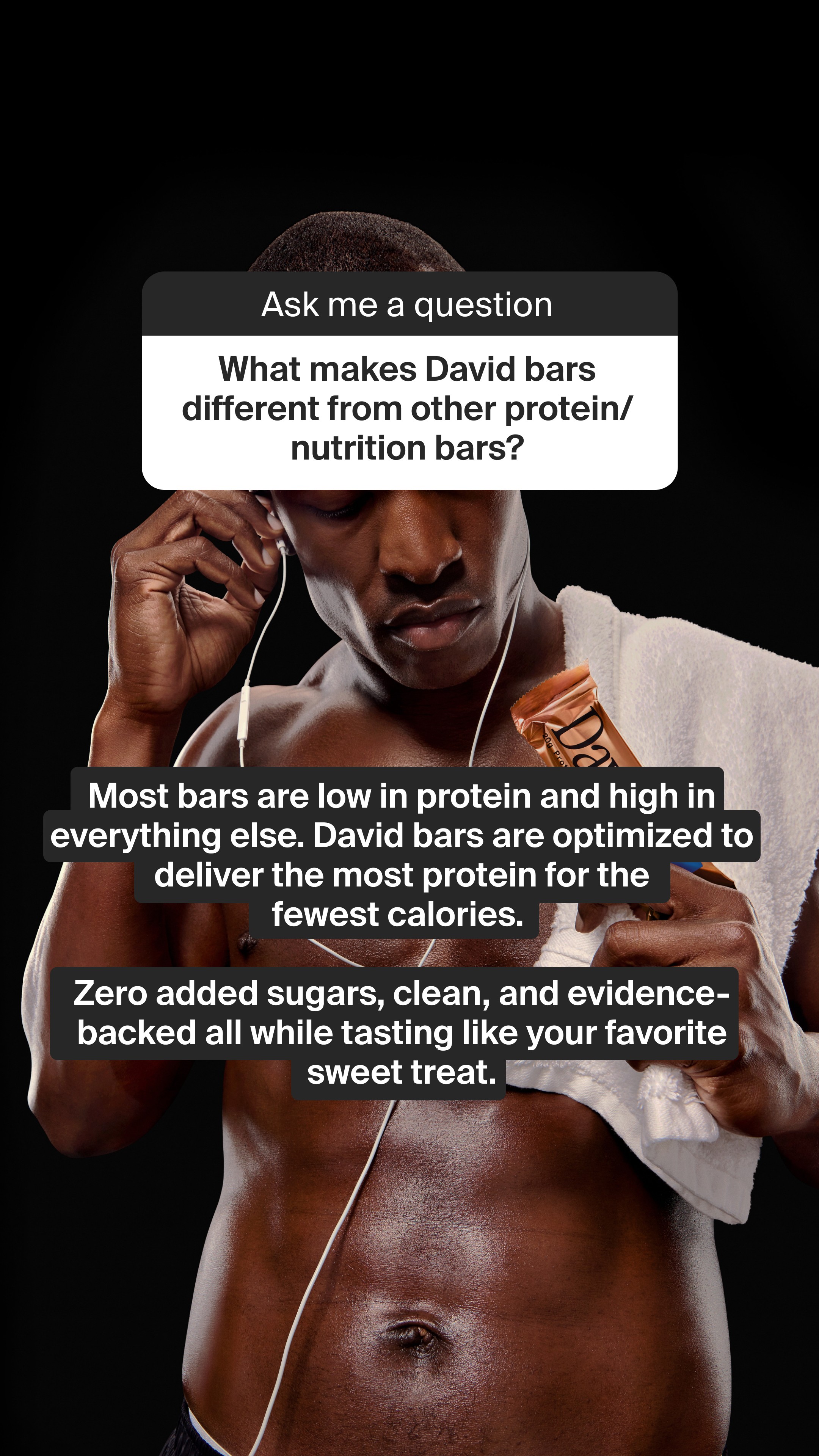 David Protein Facebook ad