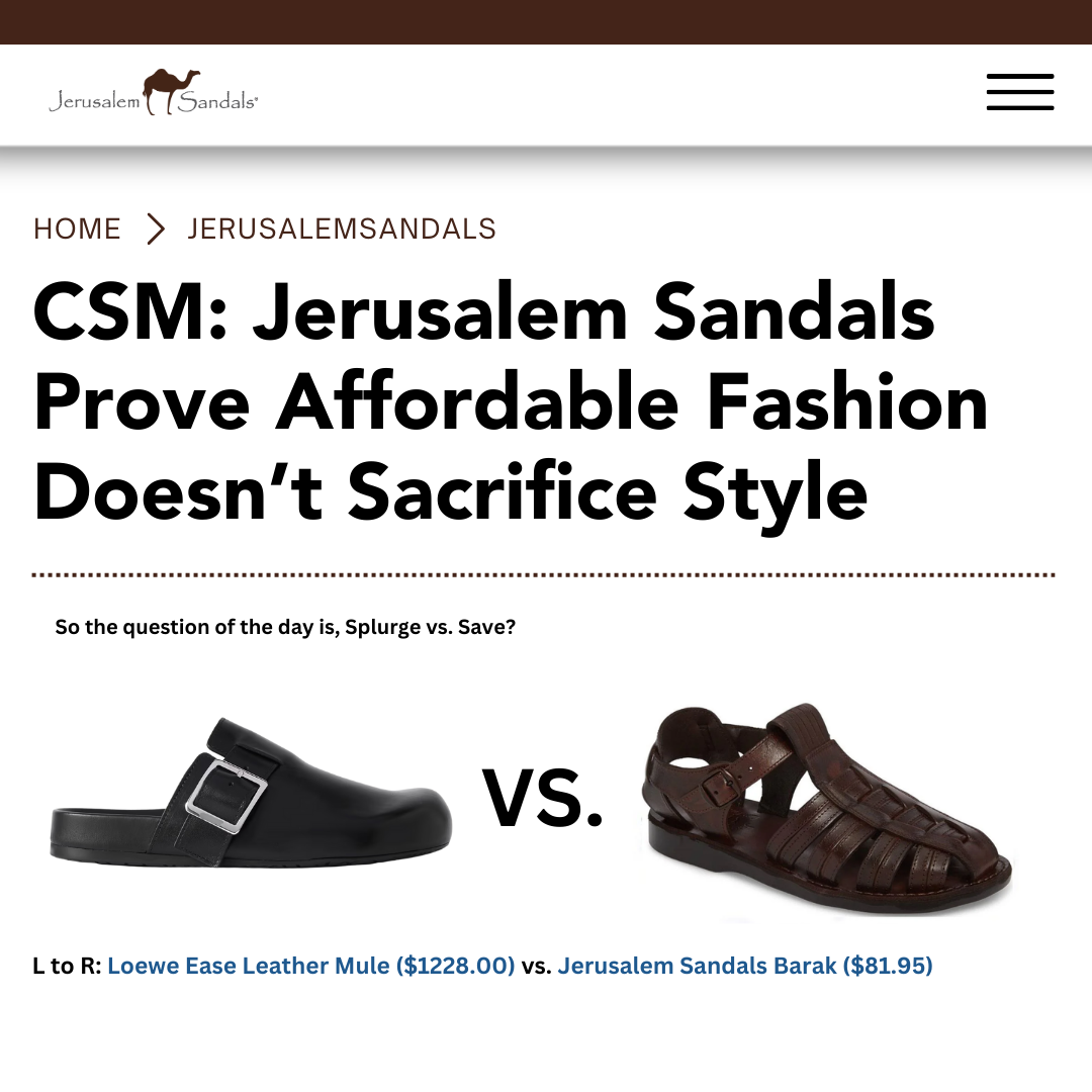 Jerusalem Sandals Facebook ad