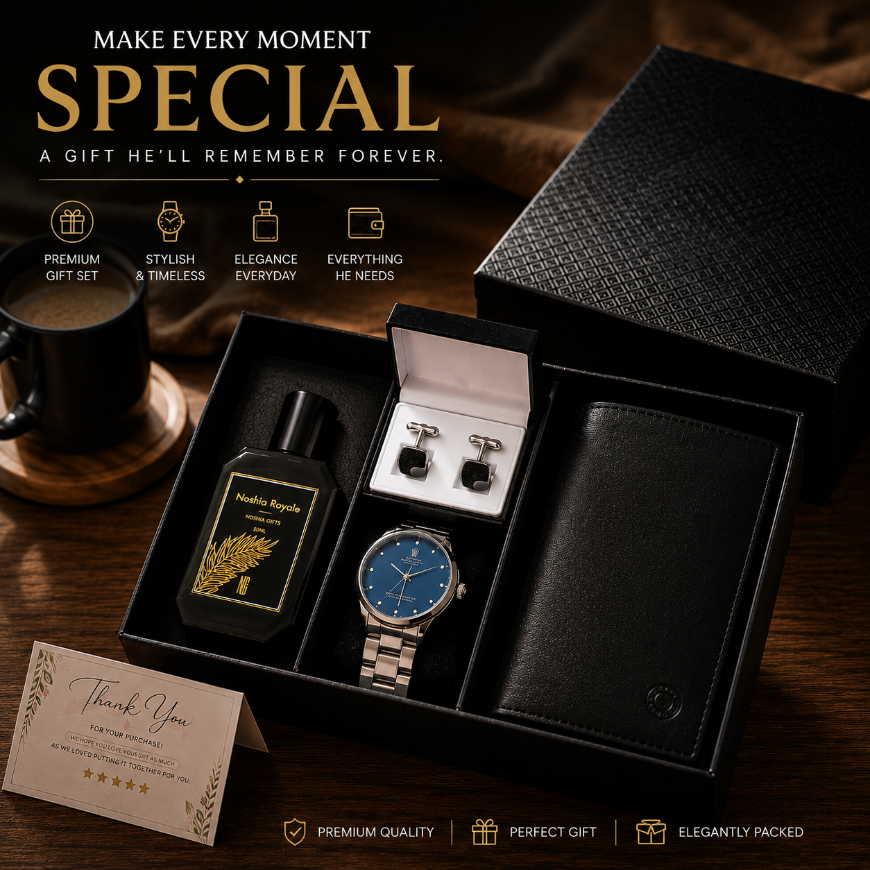 NoshiaGifts Facebook ad: A Gift Every Gentleman Deserves