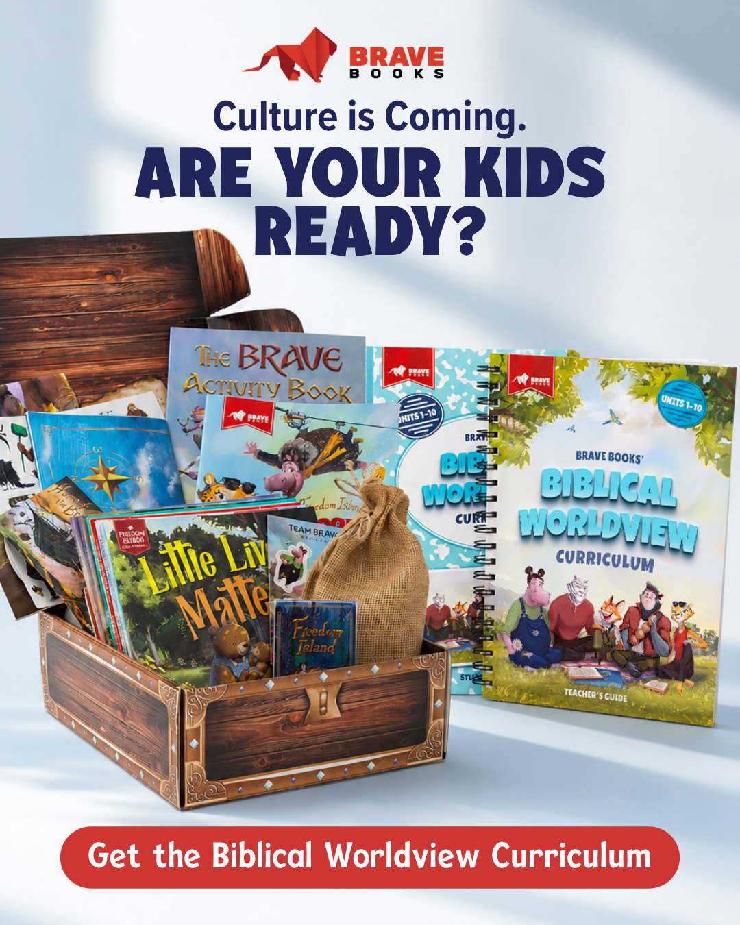 BRAVE Books Facebook ad
