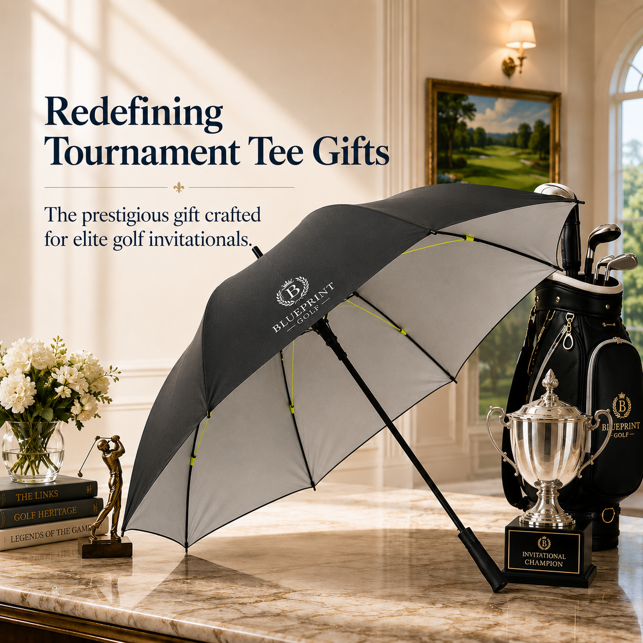 Blueprint custom umbrella factory Facebook ad