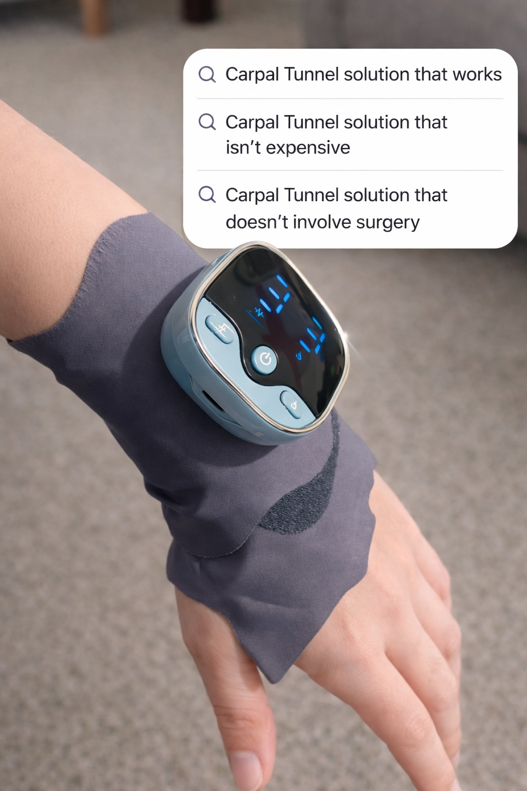 Arkalie Facebook ad: End the cycle of Carpal Tunnel pains