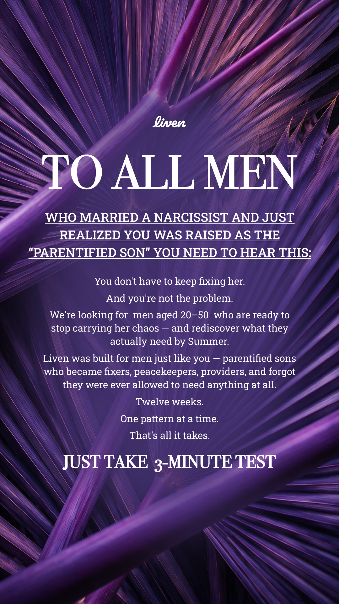 Grace Knight Facebook ad: Childhood Trauma Test