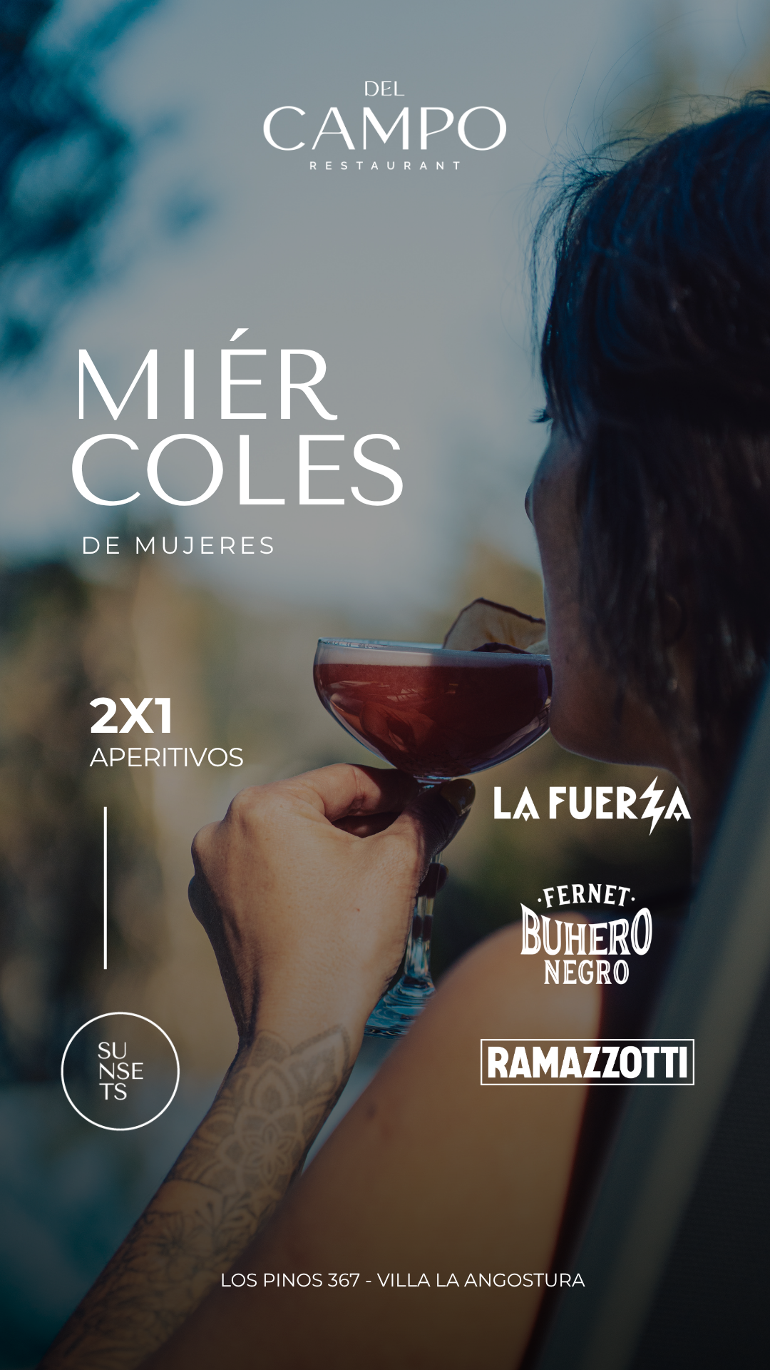 Auria Angostura Facebook ad: Miércoles de mujeres