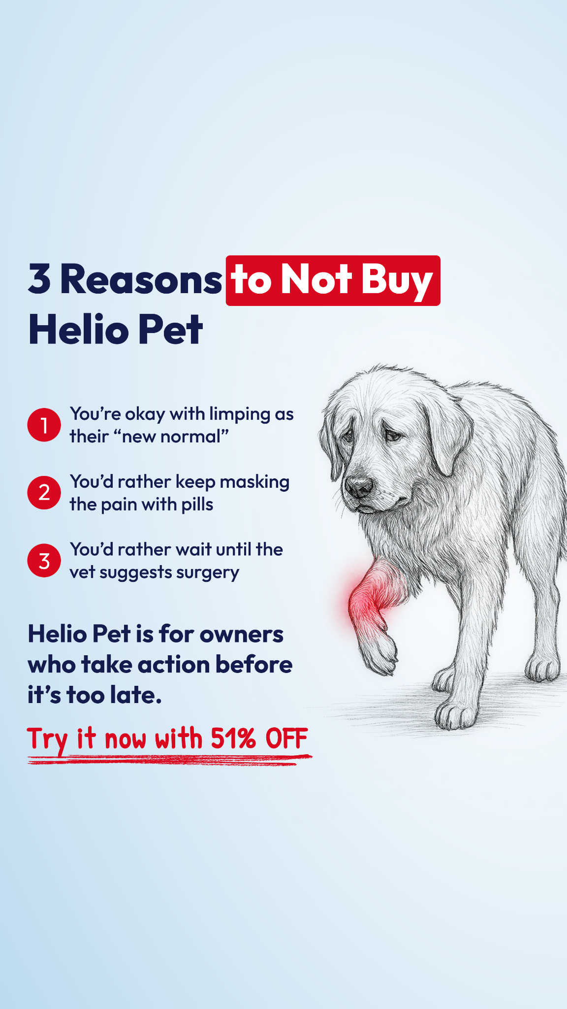 Helio Pet Facebook ad