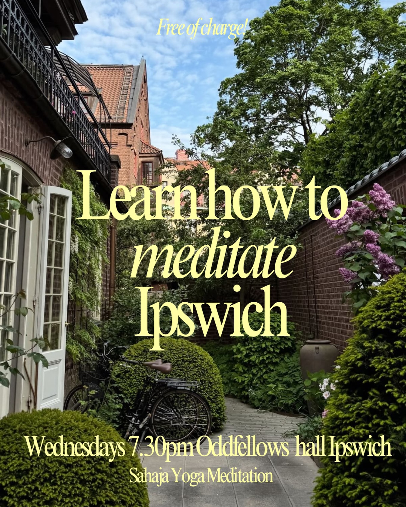 learntomeditateuk Facebook ad: New meditation course starting 7 October!