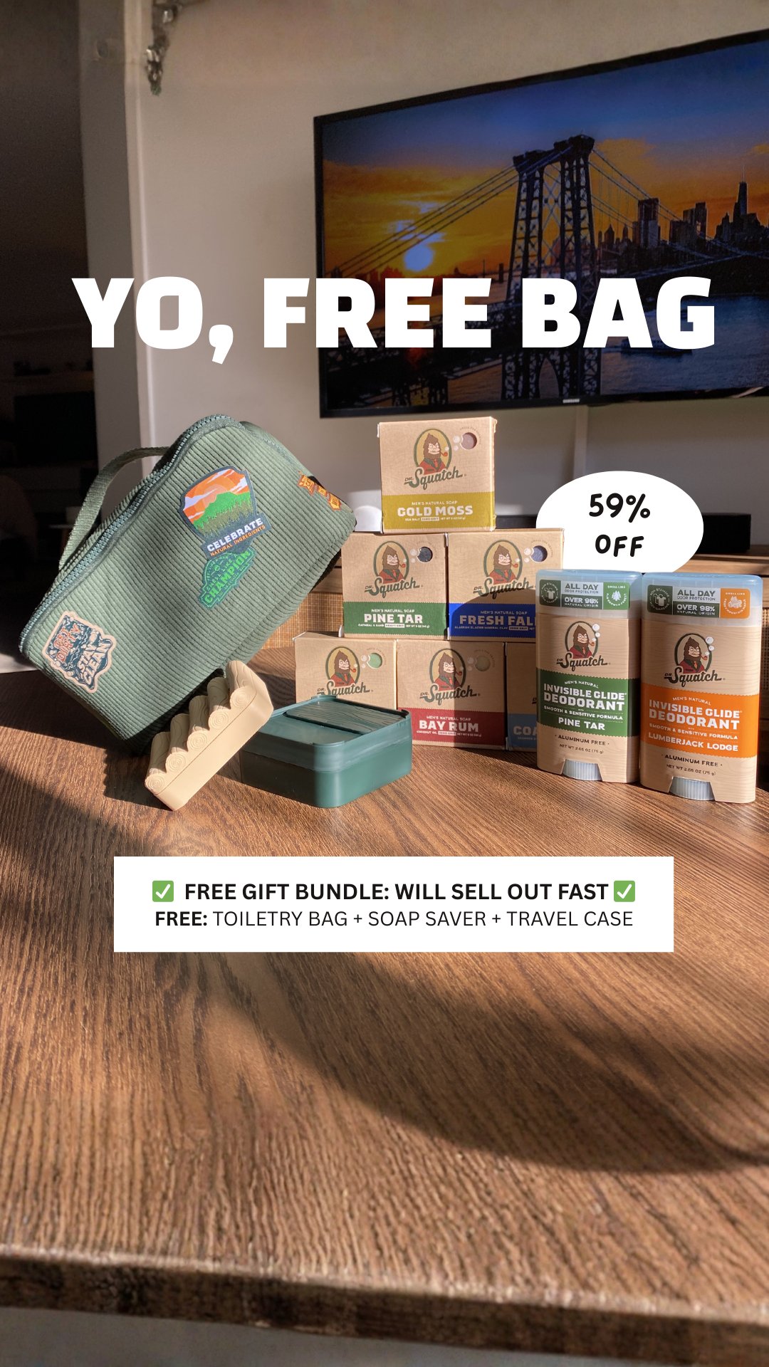 Dr. Squatch Facebook ad