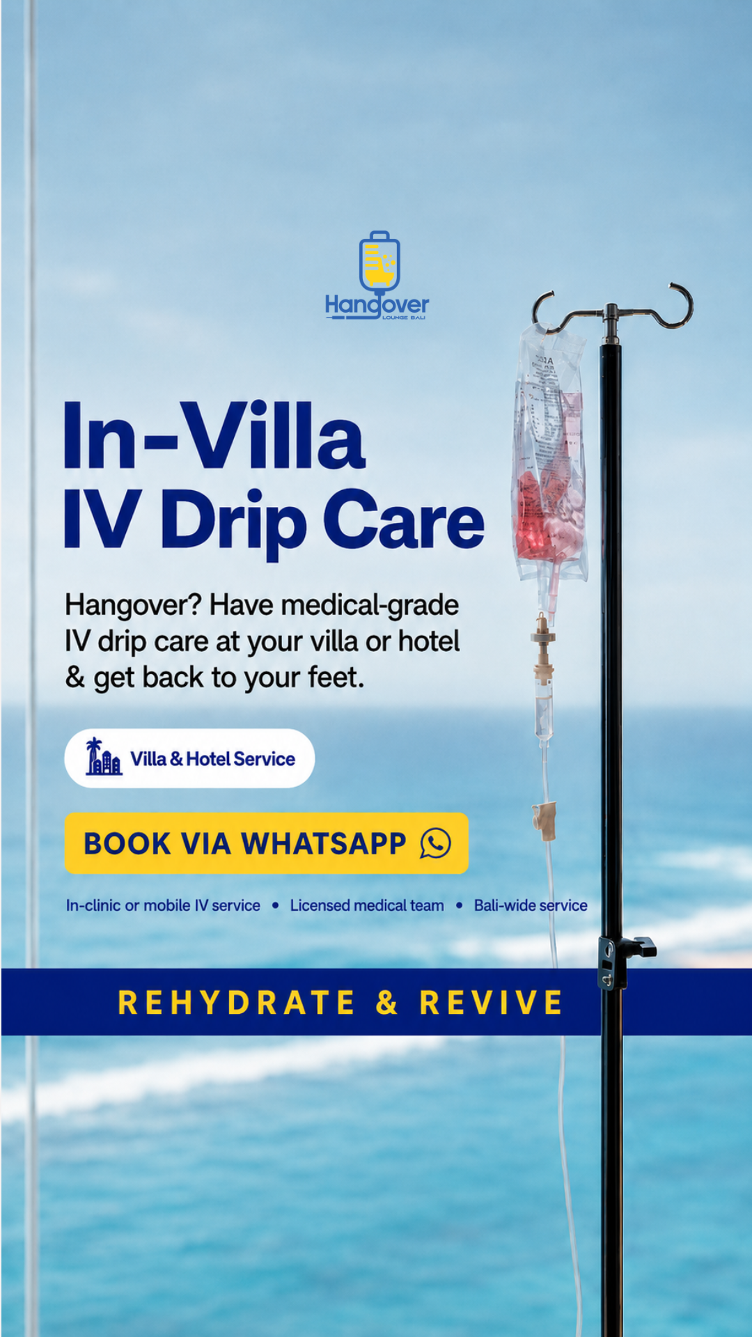 Hangover Lounge Bali - IV Drip Bali Facebook ad