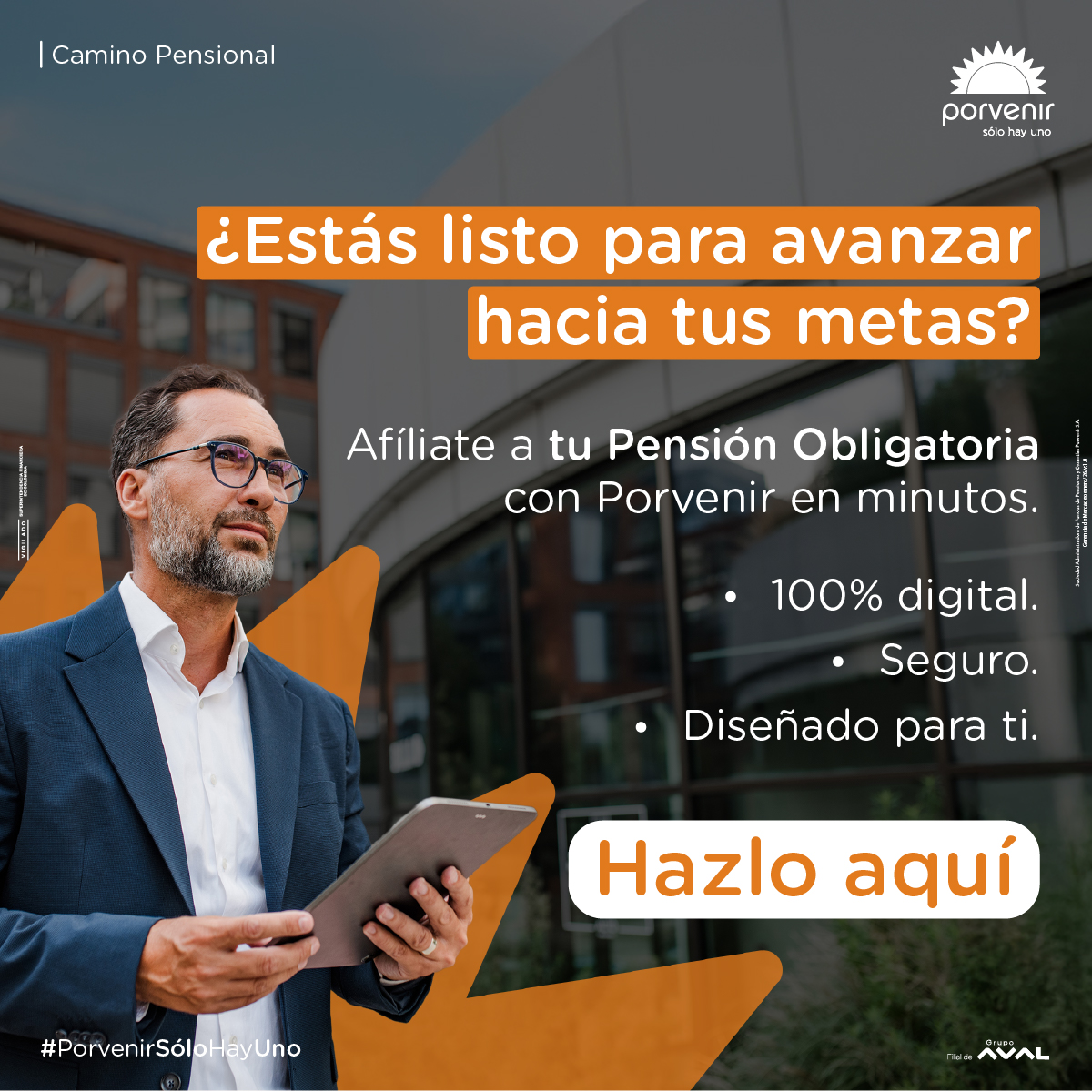 Porvenir Pensiones y Cesantías Facebook ad