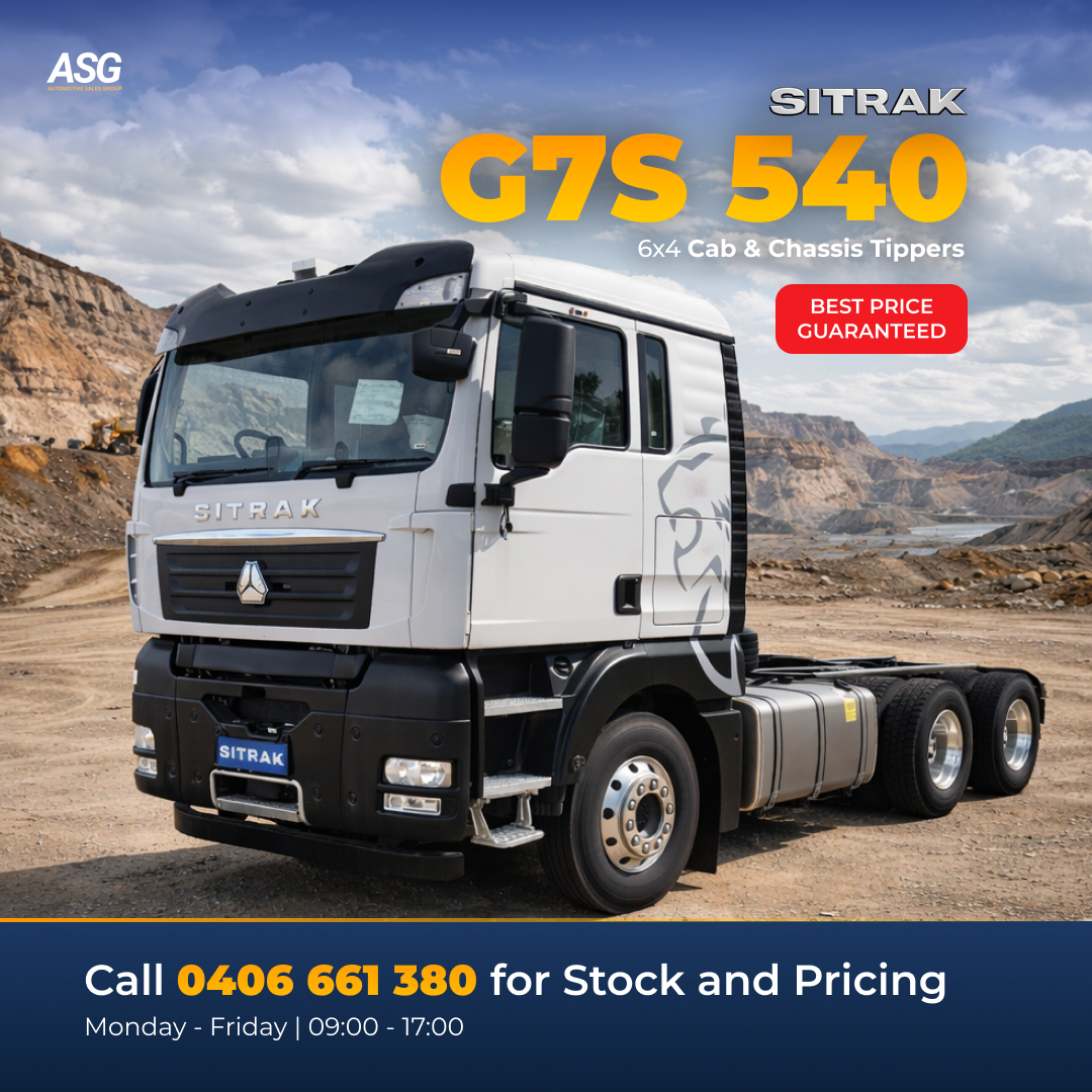 Automotive Sales Group - ASG Sitrak Trucks Melbourne Facebook ad: G7S 540 Tipper, Built for the Site
