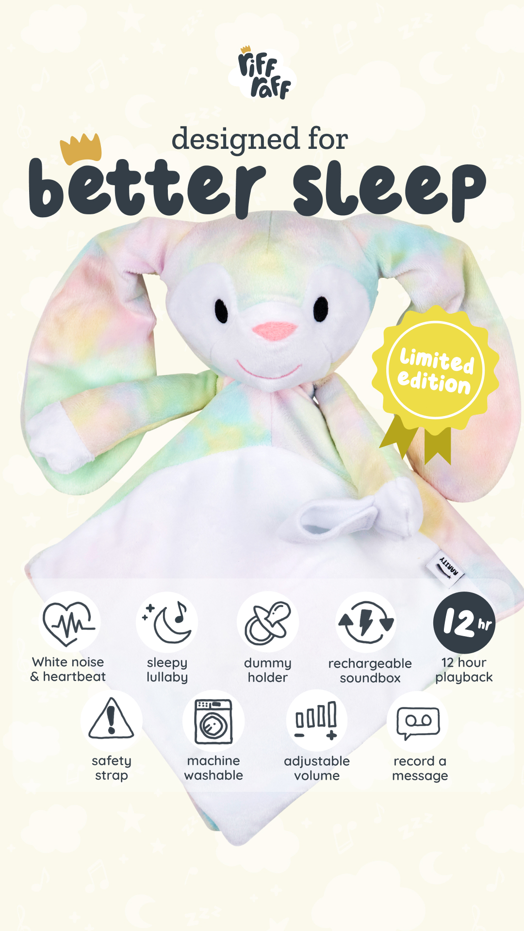 RIFF RAFF SLEEP TOYS Facebook ad