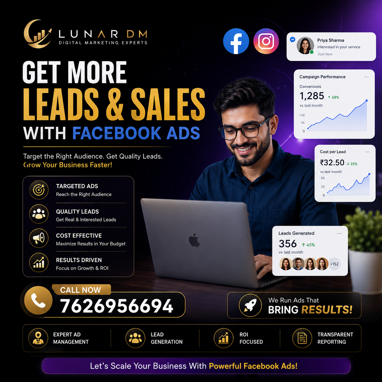 Lunar Digital Marketing Facebook ad