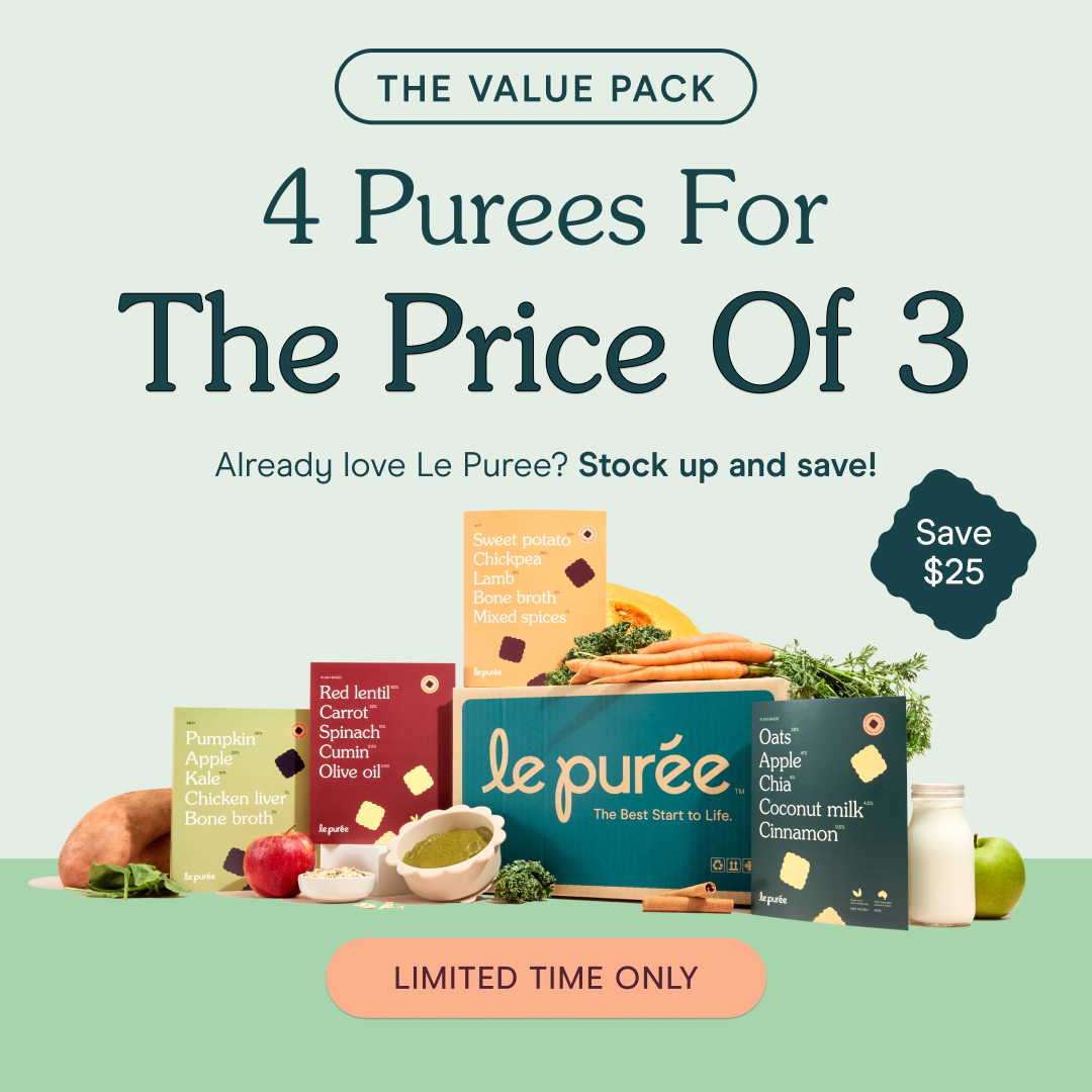 Le Puree Australia Facebook ad from May 26, 2025