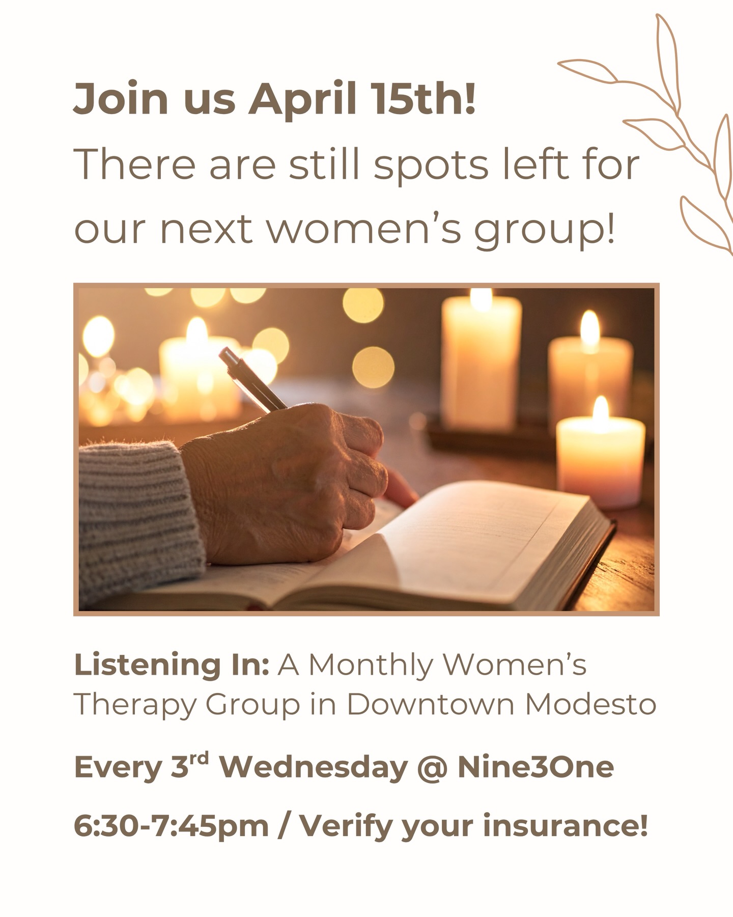 Women's Therapy California Facebook ad