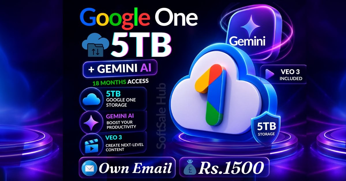 SoftSale Hub Facebook ad: Gemini Ai Pro Rs.1500