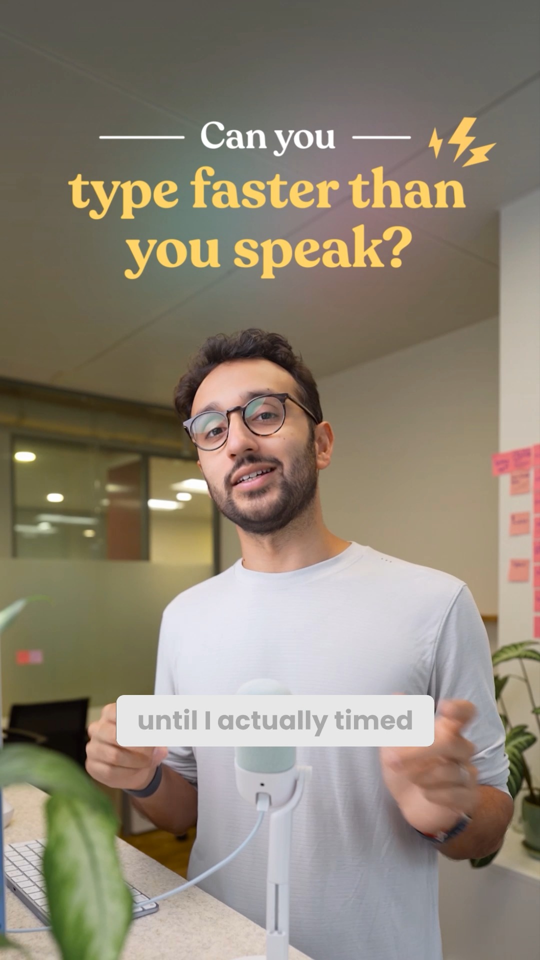 Ali Abdaal Facebook ad: I can type at 156 words per minute…