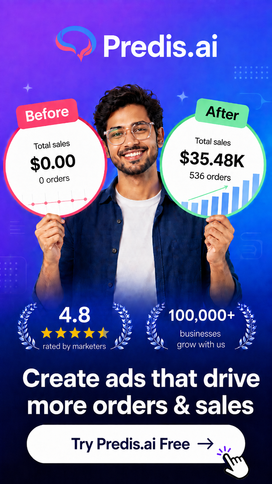 Predis.ai Facebook ad