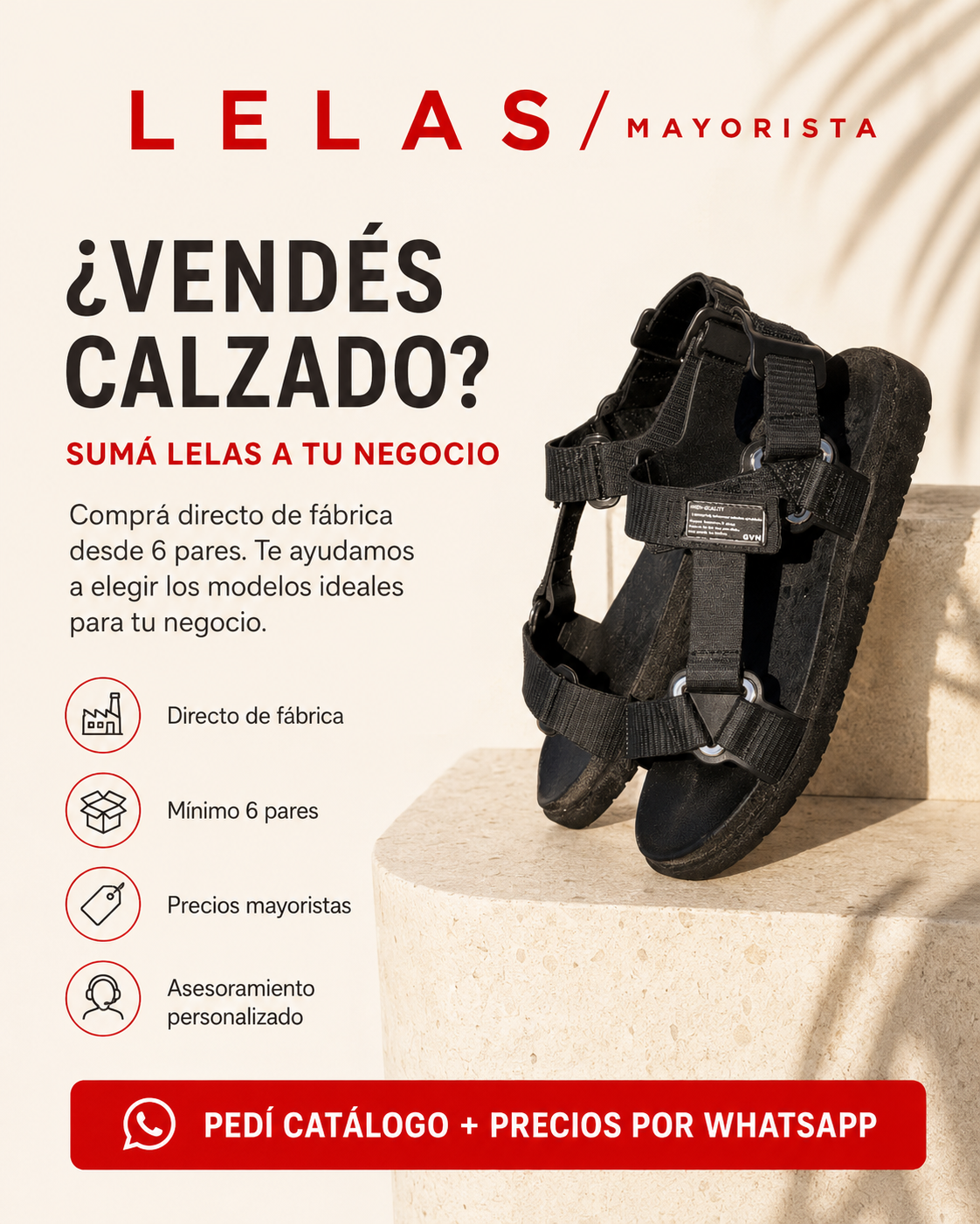 Lelas Shoes Facebook ad: ¿QUERÉS EMPRENDER? EMPEZÁ POR ACÁ
