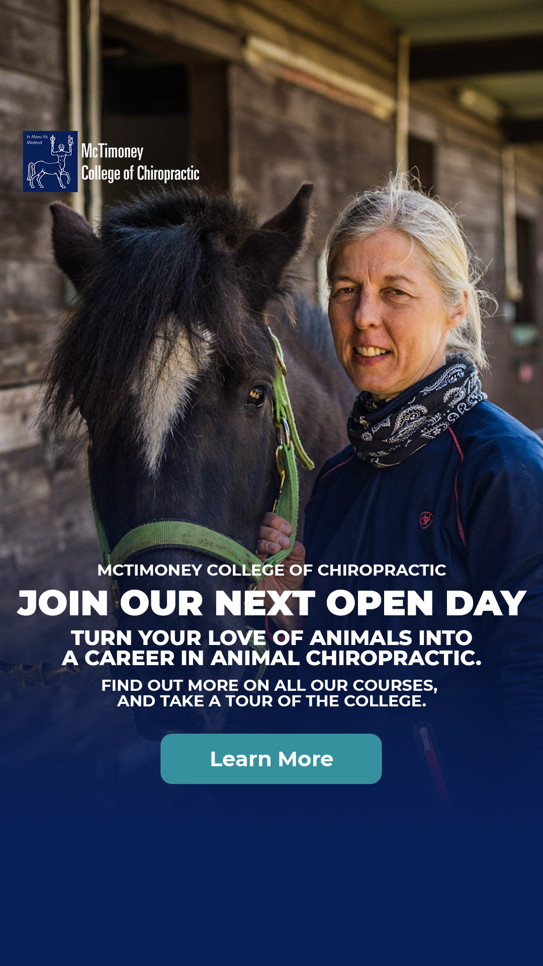 McTimoney College of Chiropractic Facebook ad