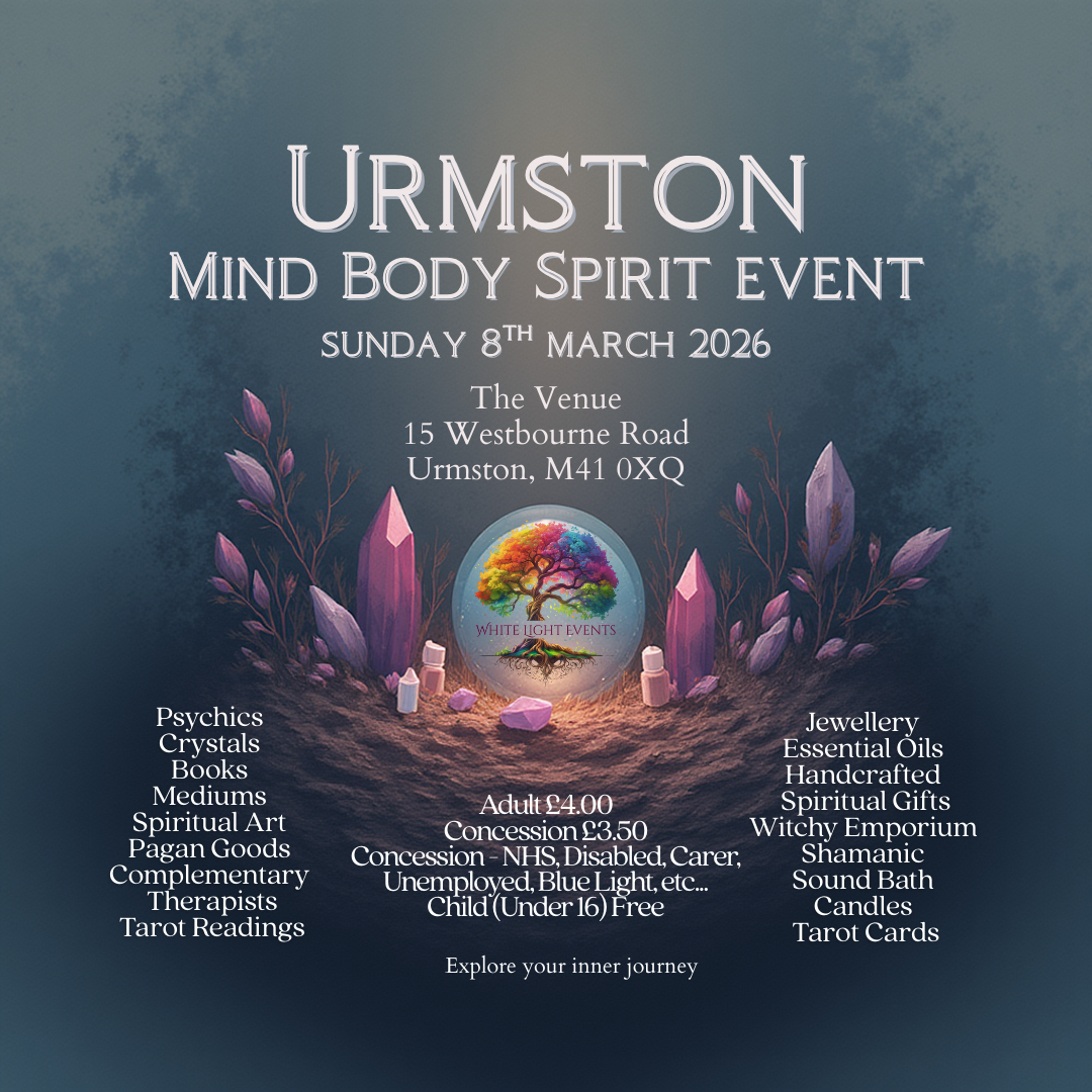 White Light Events Mind Body and Spirit Events Facebook ad from Feb 6, 2026