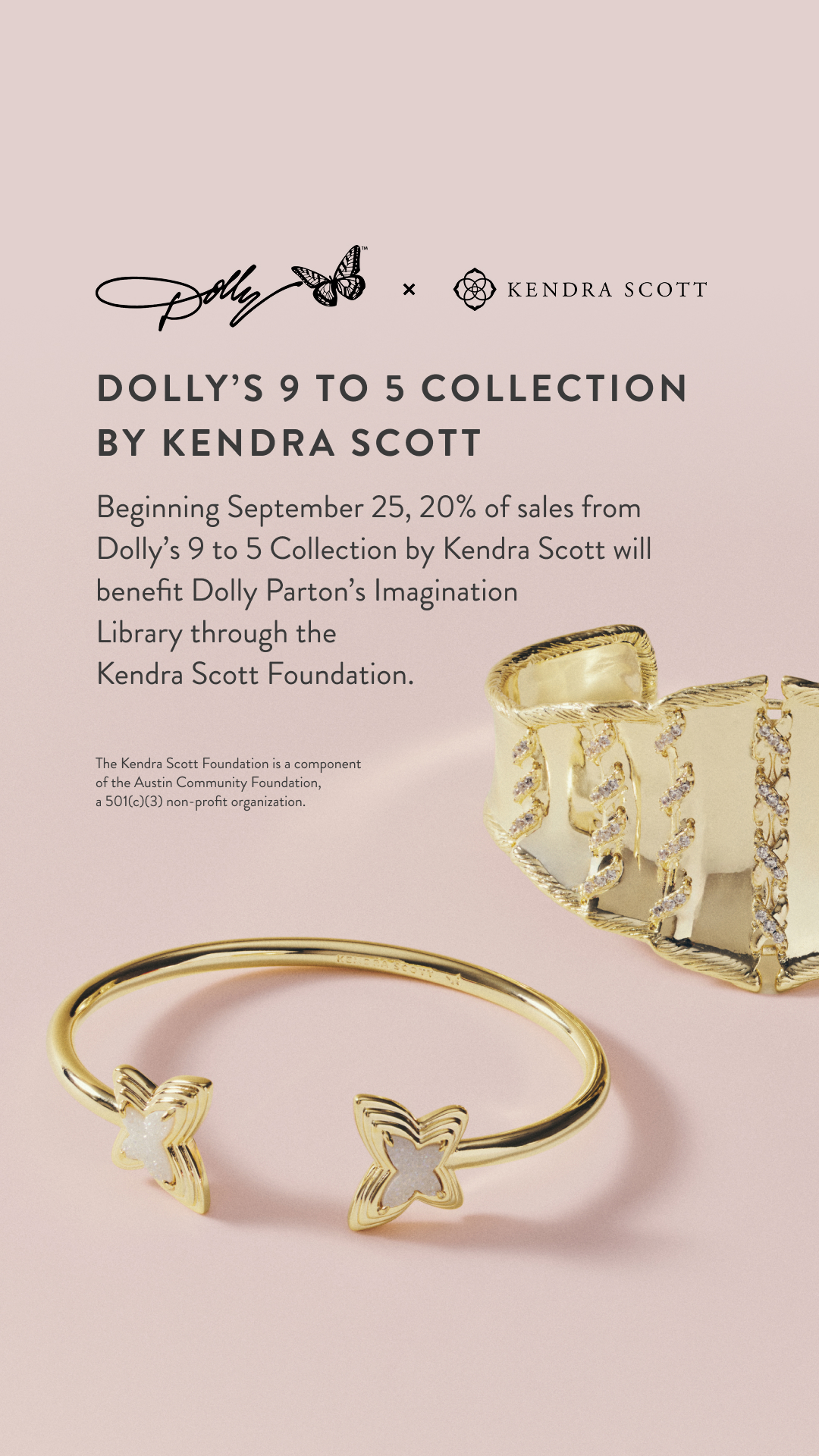 Kendra Scott Facebook ad: Shop for Good