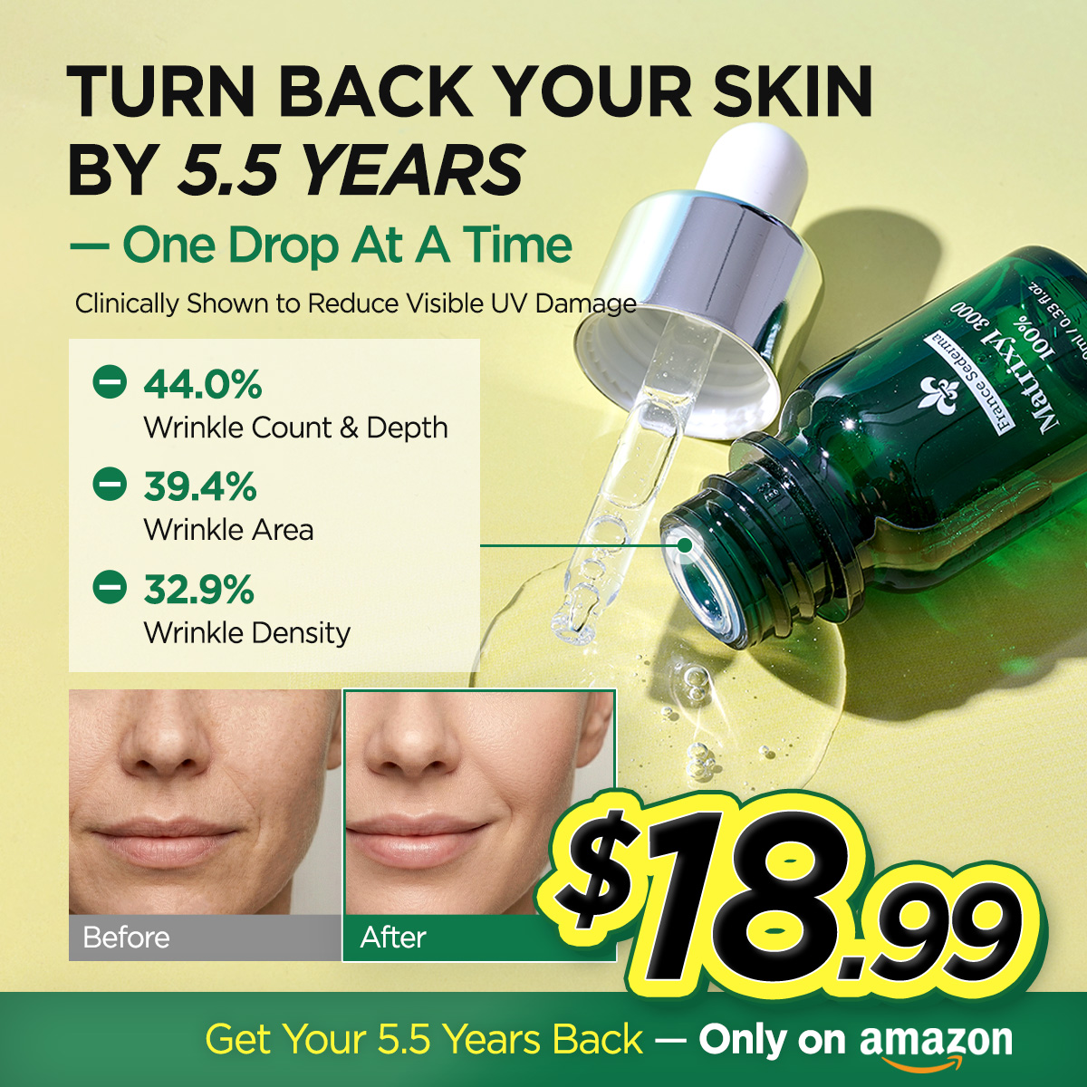 Thepuri Facebook ad: Matrixyl 3000 100% Peptide Serum
