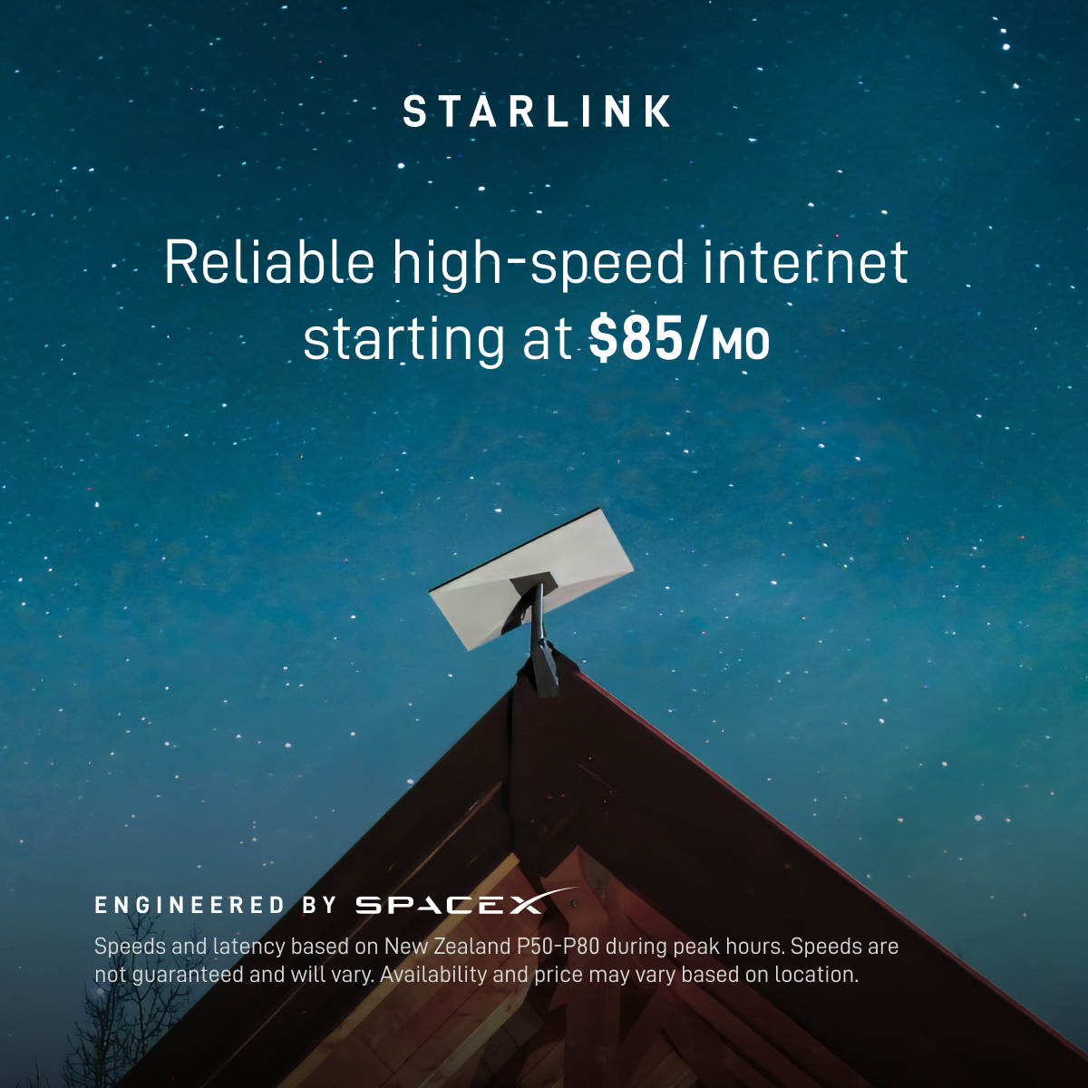 Starlink Facebook ad