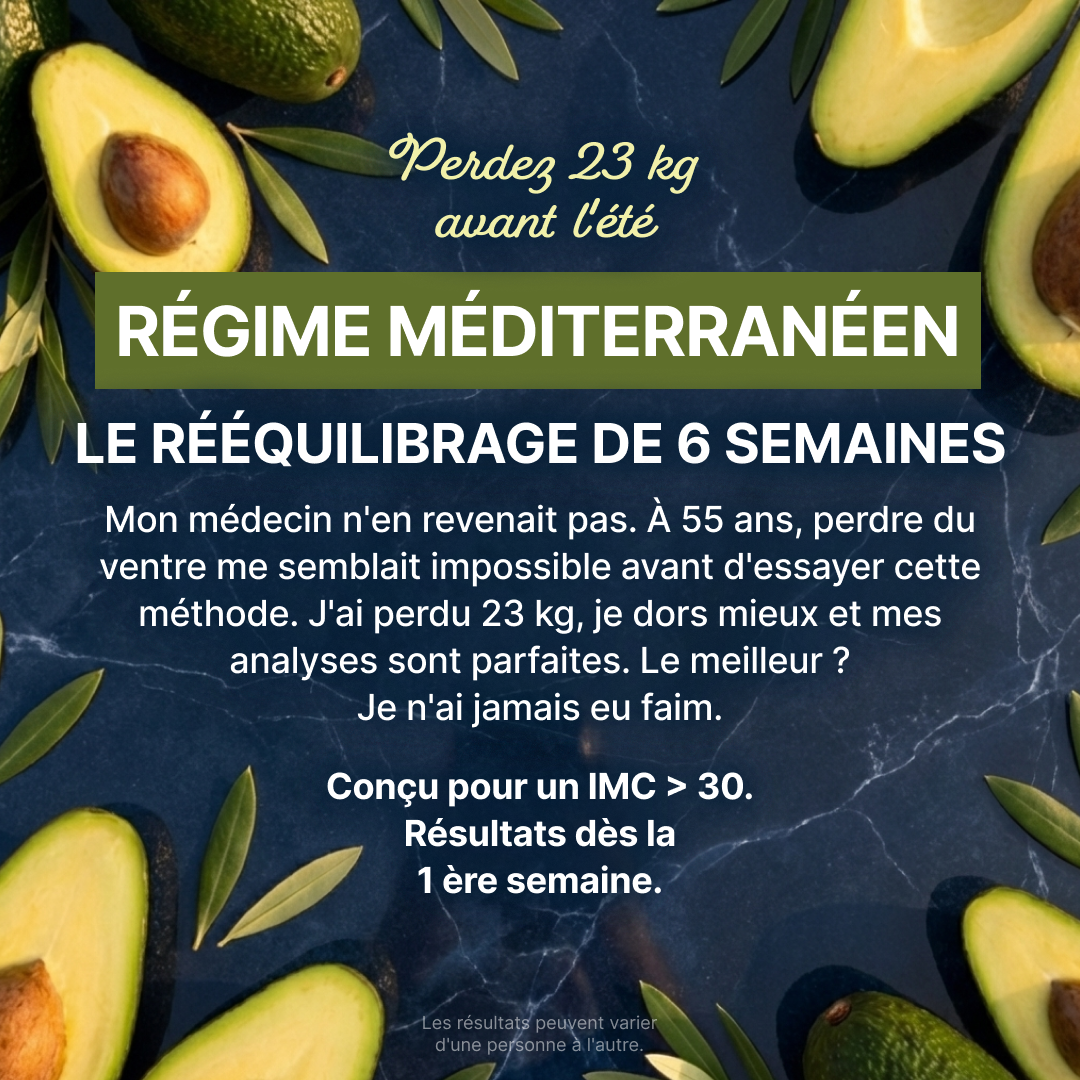 Mediterranean Diet for Beginners Facebook ad: Il suffit de 2 semaines pour voir la différence!