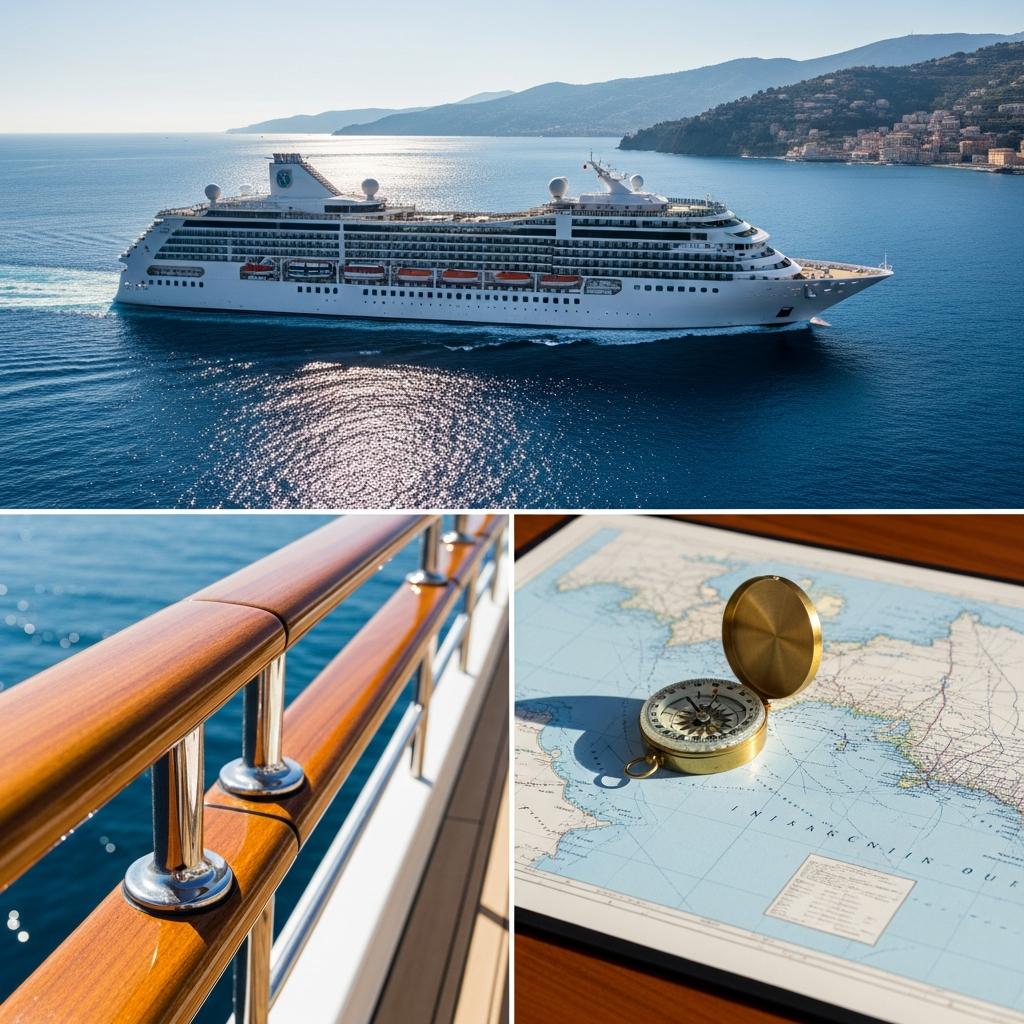 ExploreAnswers Cascade Facebook ad: Navigate Mediterranean Cruise Discoveries.