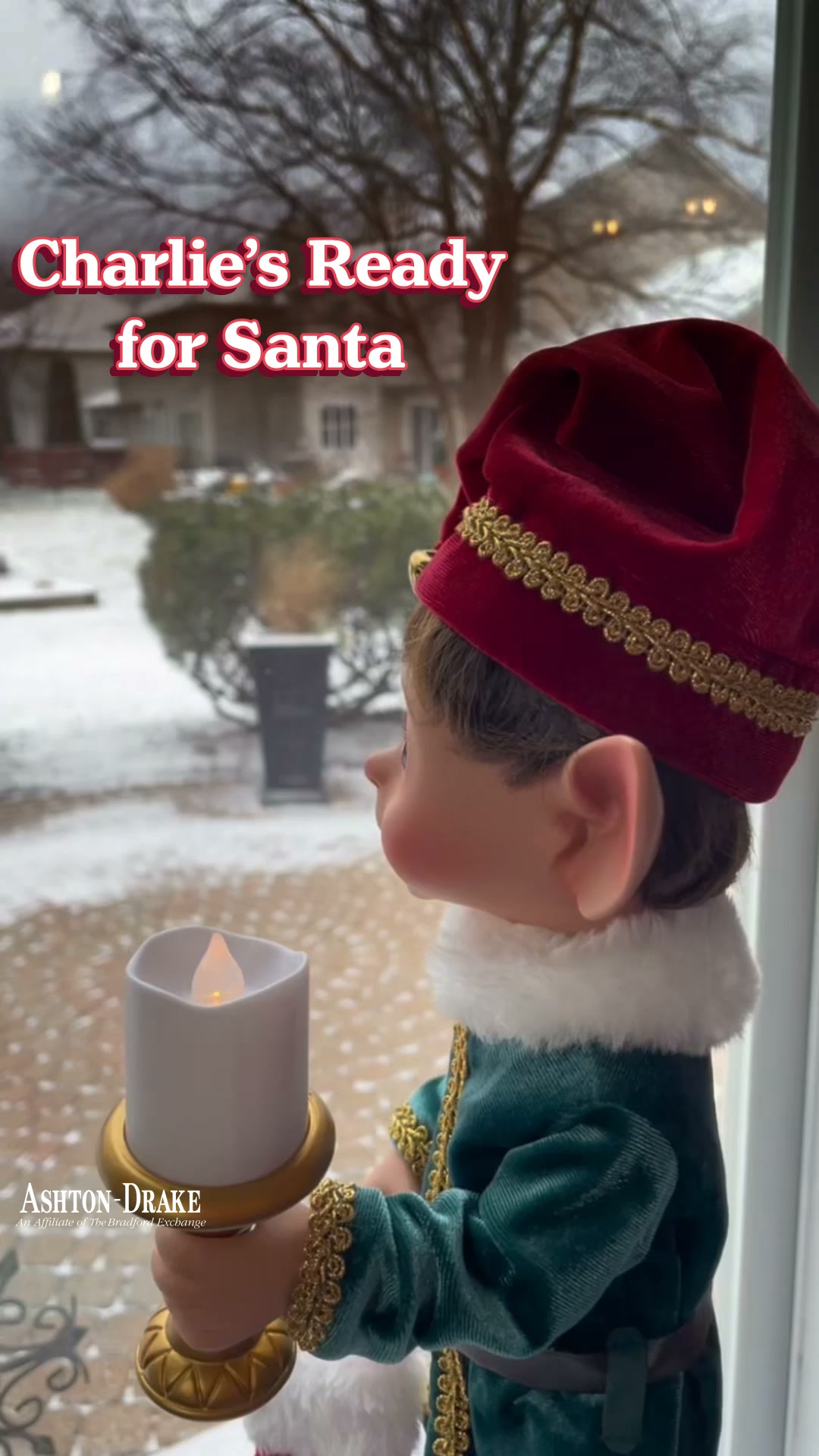 The Bradford Exchange Facebook ad: Poseable Christmas Elf Doll Collection