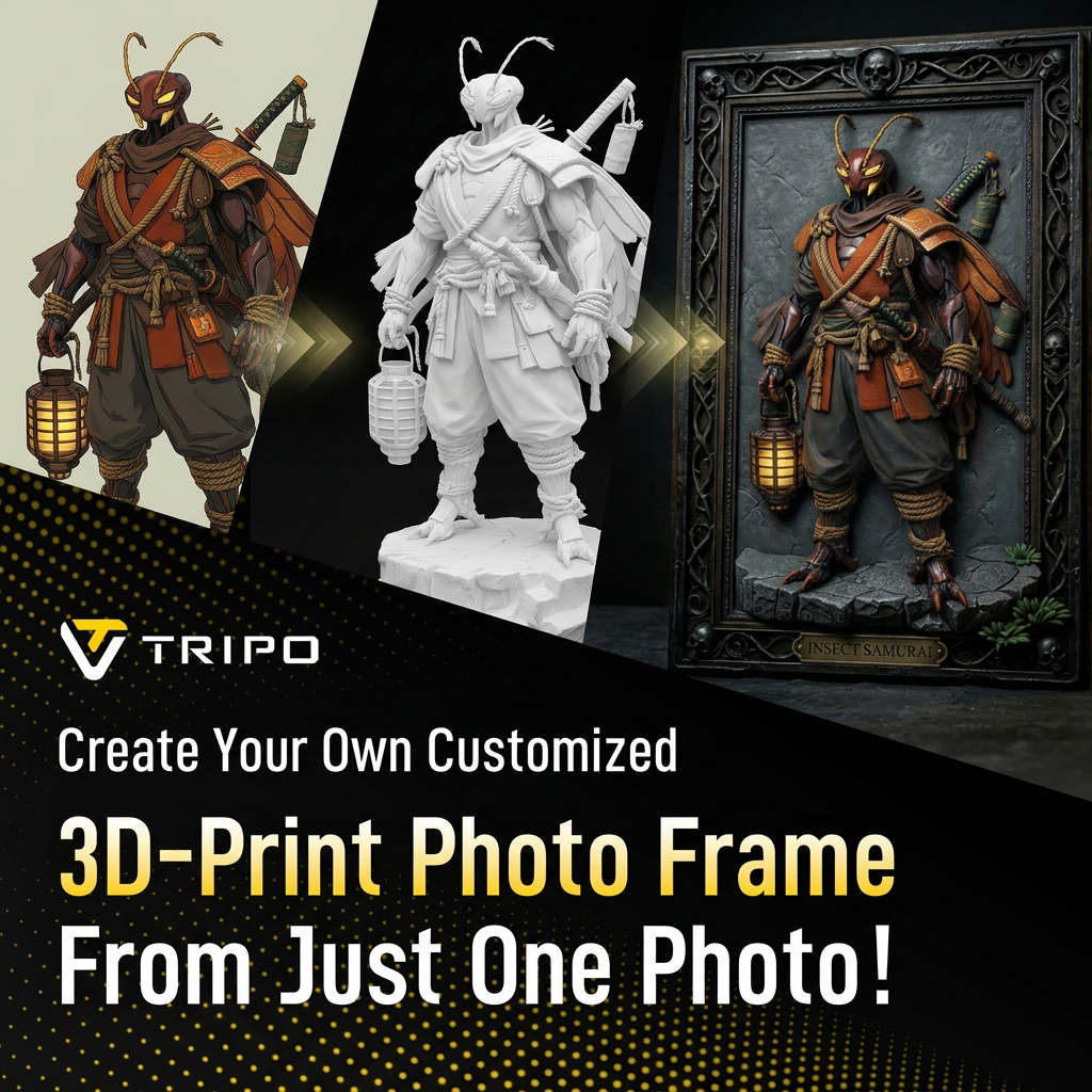 Tripo 3D Facebook ad