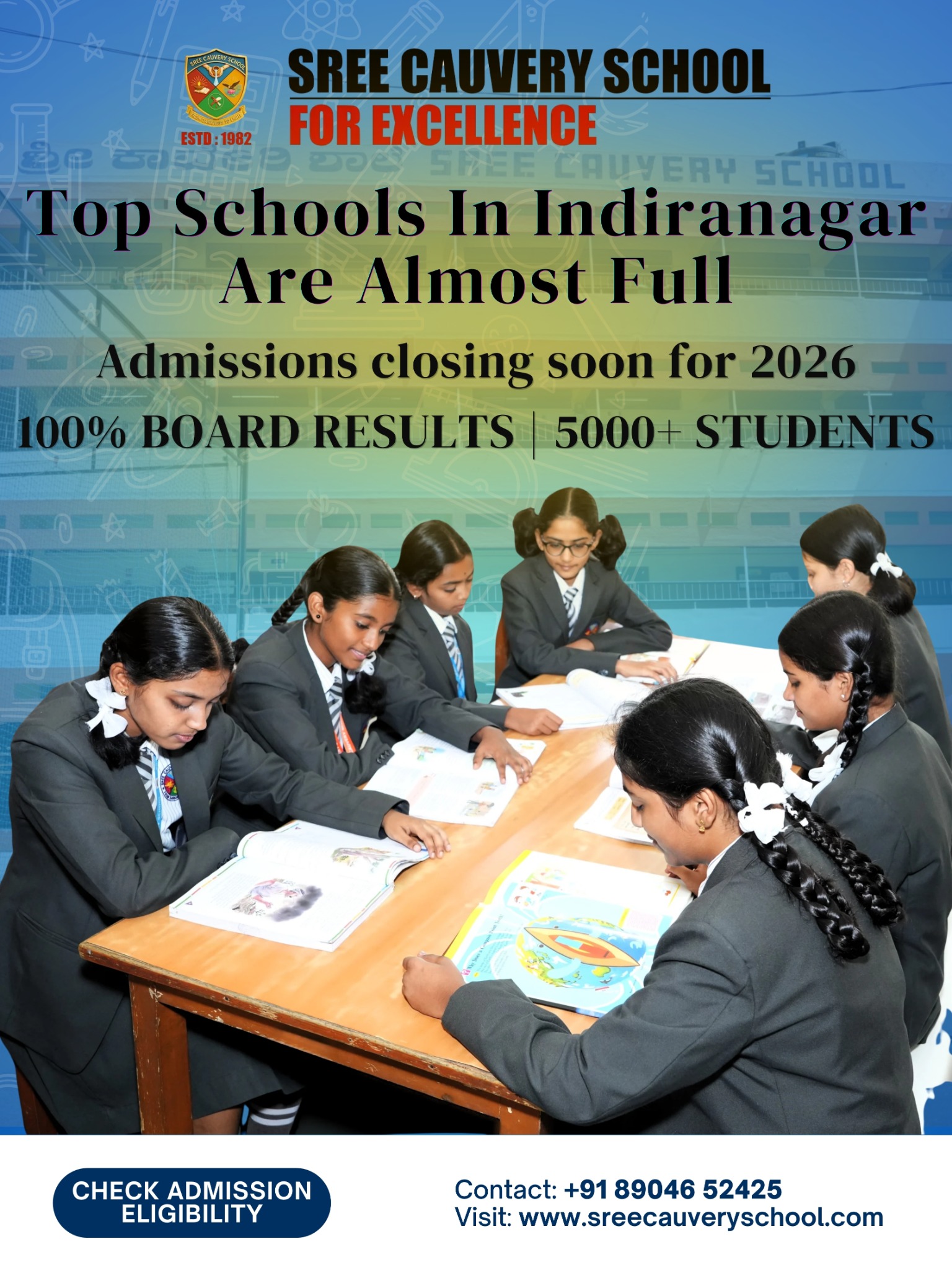 Sree Cauvery School Facebook ad: Enroll Before It's Too Late