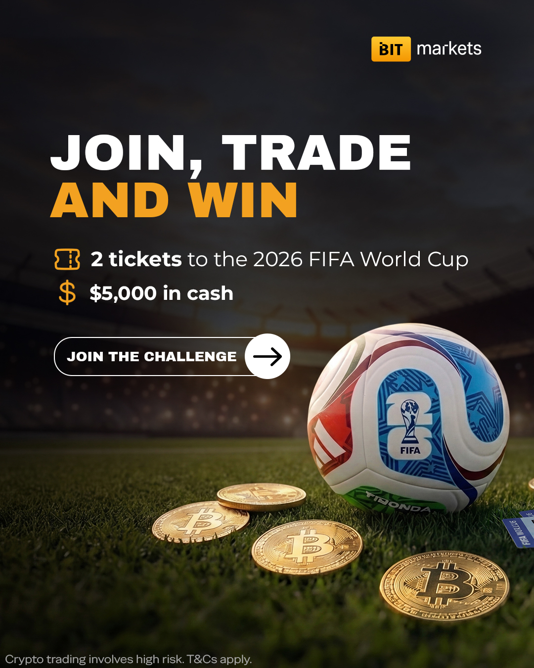 BITmarkets Facebook ad: Football fever at BITmarkets!