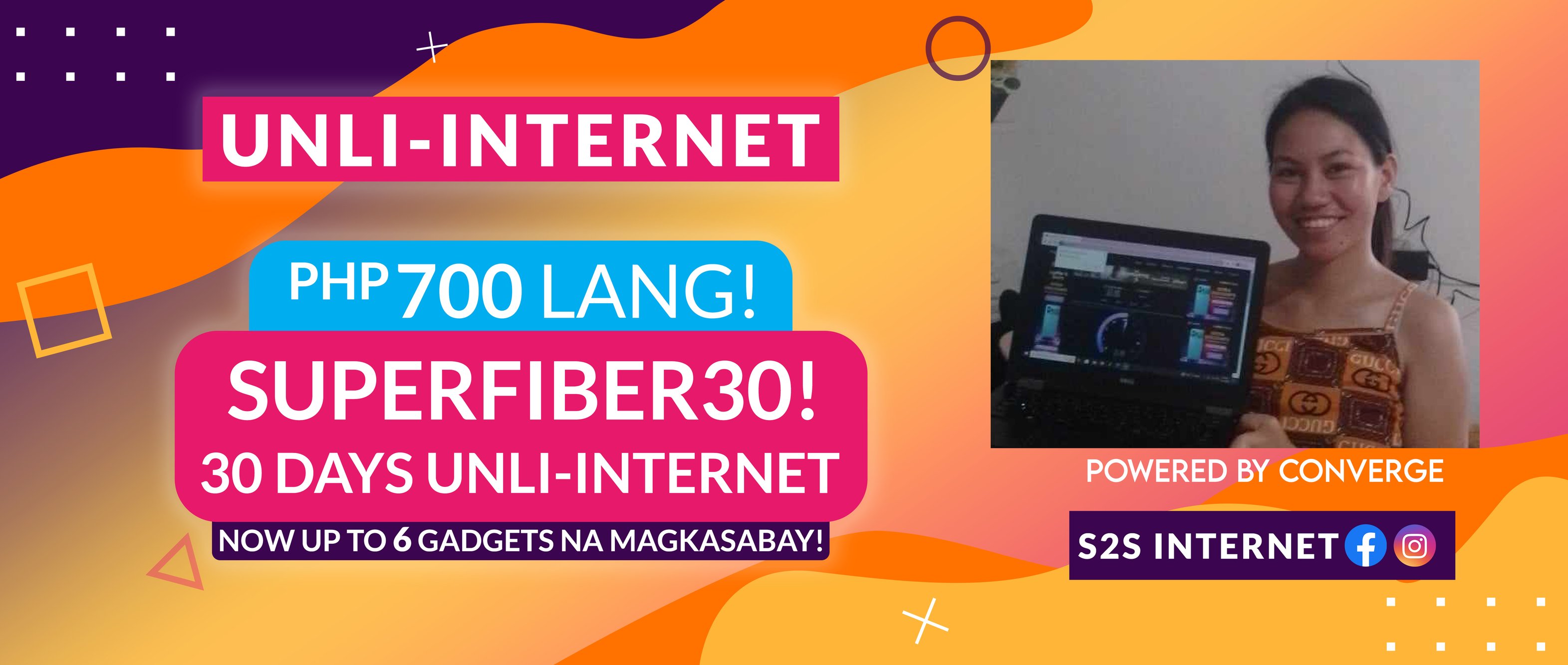 Surf2Sawa Prepaid Fiber Aurora Province Facebook ad: WORK FROM HOME?