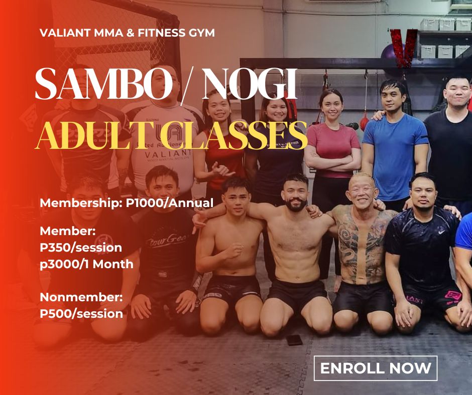 Valiant MMA and Fitness Gym Facebook ad: ENROLL NOW