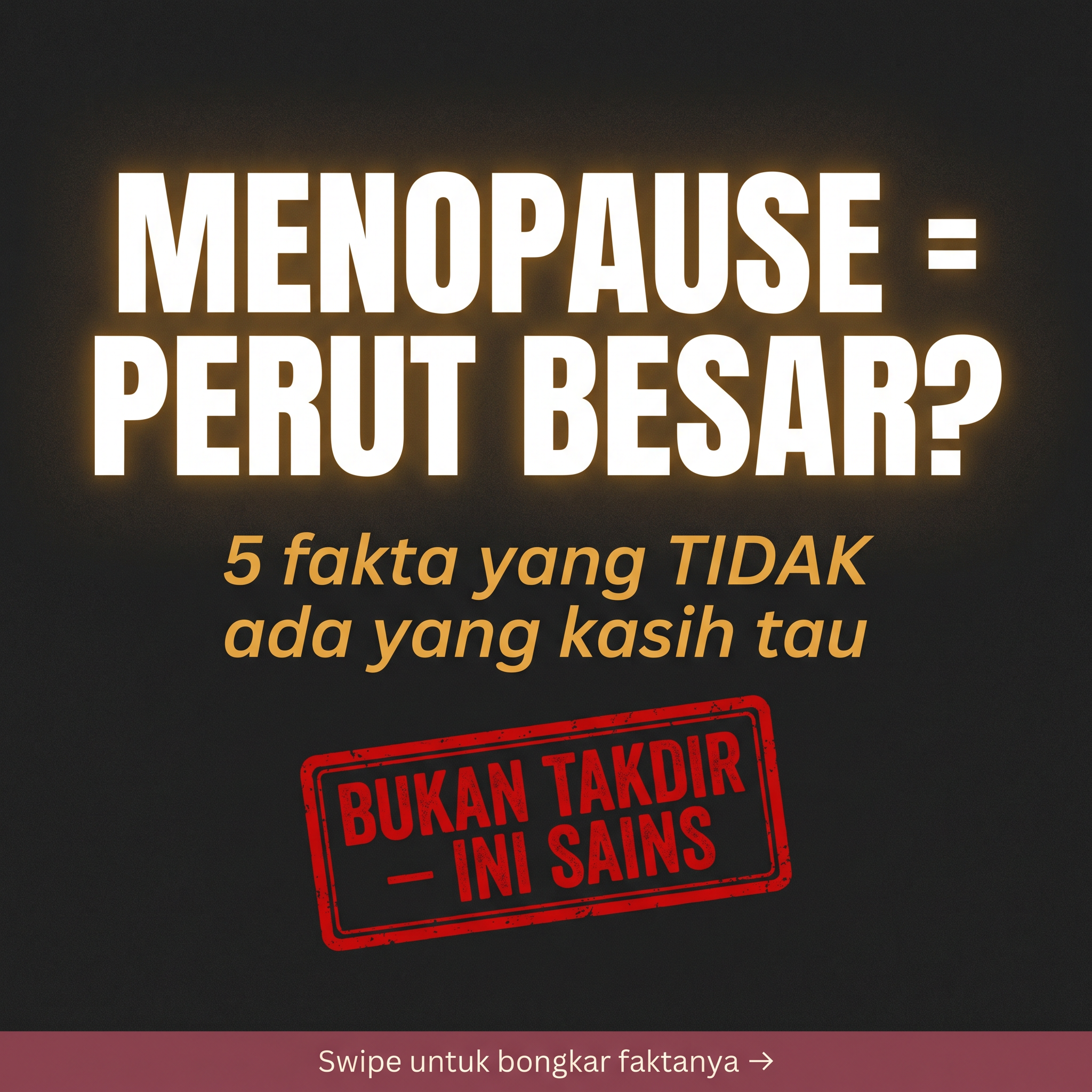 Leanova Natural Facebook ad: Sudah menopause ya perut besar.